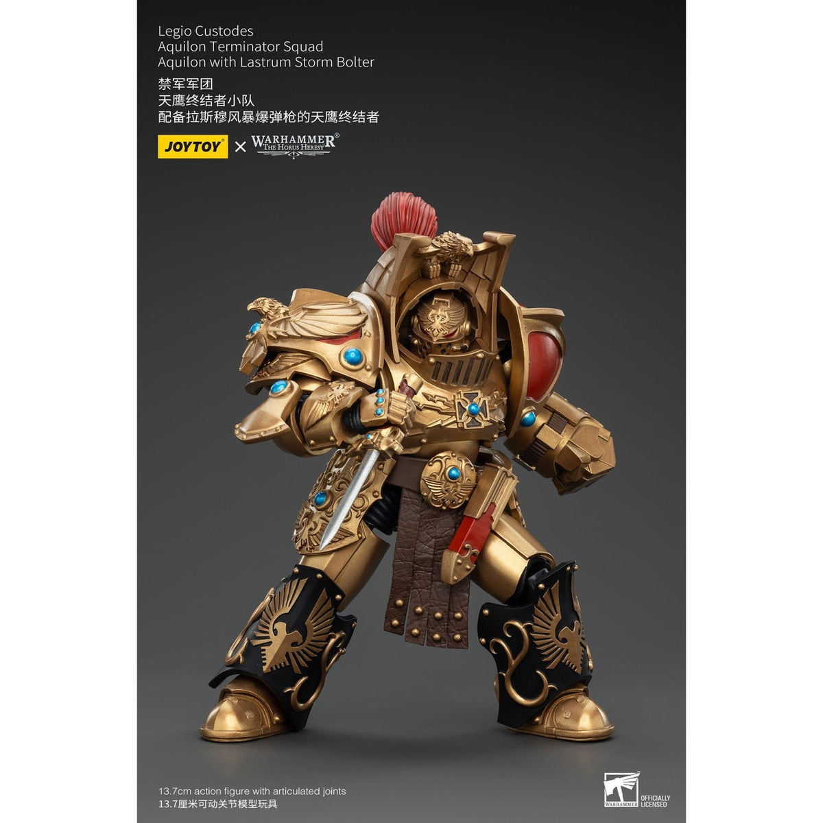 Imagen del producto Warhammer The Horus Heresy figura de acción 1/18 Legio Custodes Aquilon Terminator Squad Aquilon con Lastrum Storm Bolter 14