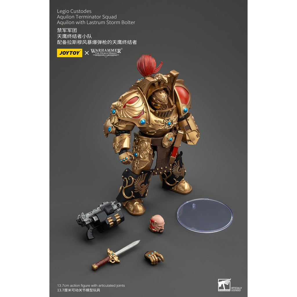Imagen del producto Warhammer The Horus Heresy figura de acción 1/18 Legio Custodes Aquilon Terminator Squad Aquilon con Lastrum Storm Bolter 14