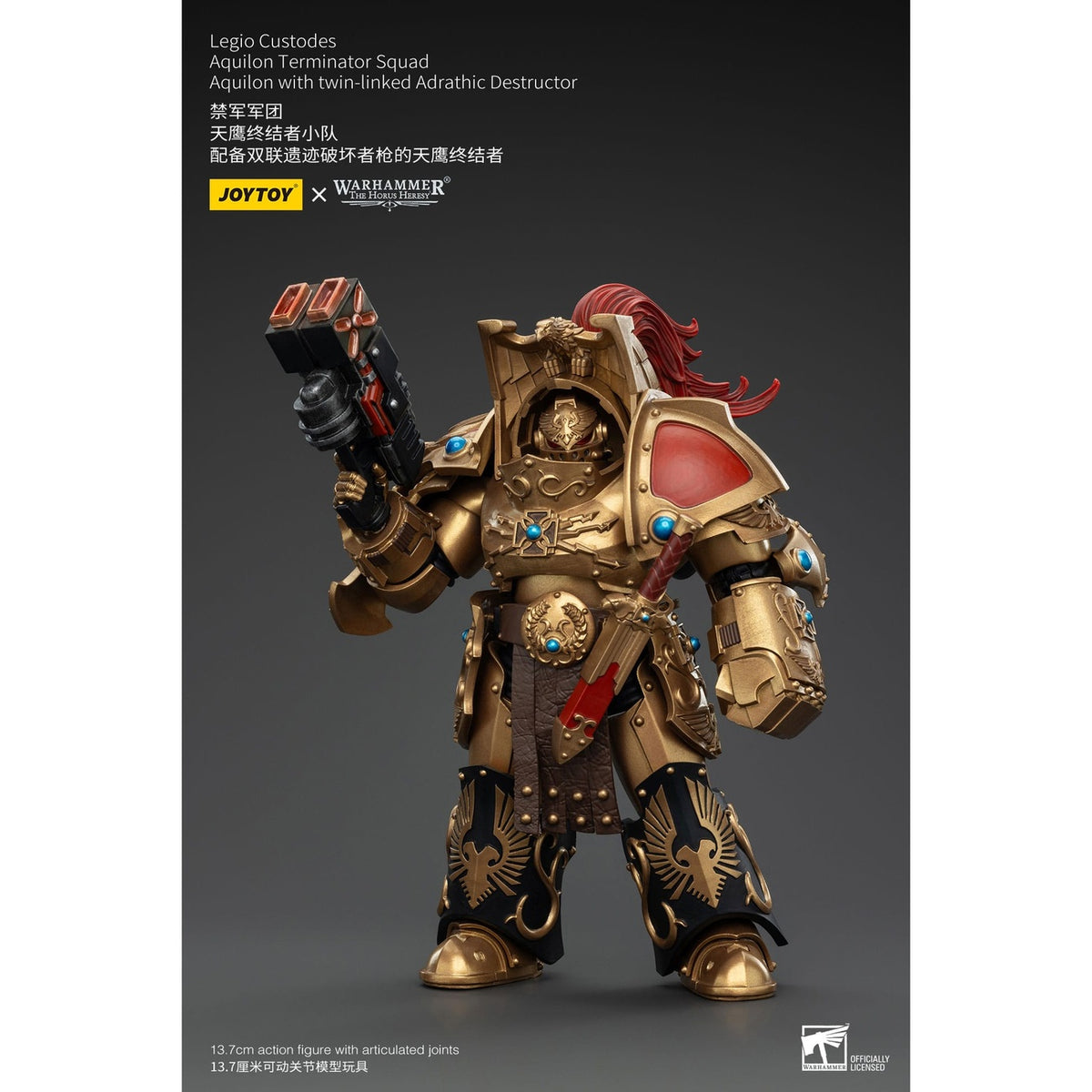Imagen del producto Warhammer The Horus Heresy Figura de acción 1/18 Legio Custodes Aquilon Terminator Squad Aquilon con Adrathic Destructor acoplado