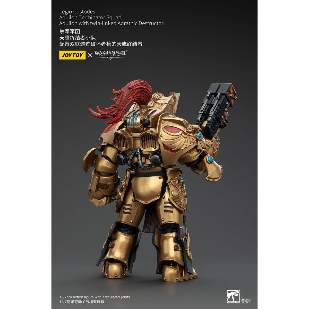 Imagen del producto Warhammer The Horus Heresy Figura de acción 1/18 Legio Custodes Aquilon Terminator Squad Aquilon con Adrathic Destructor acoplado