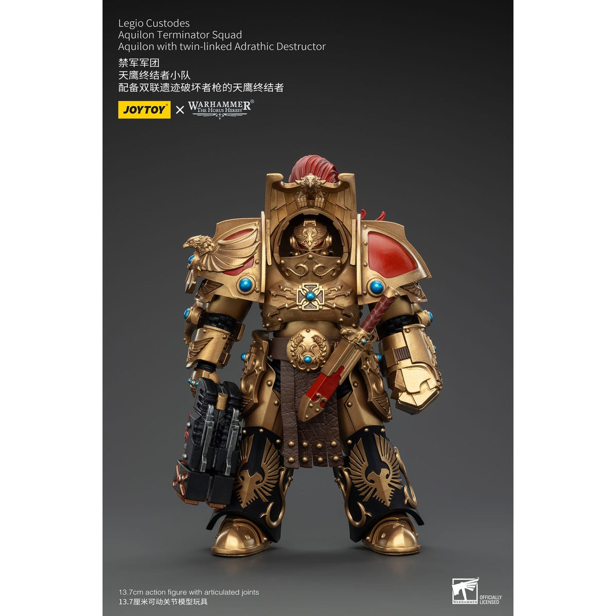 Imagen del producto Warhammer The Horus Heresy Figura de acción 1/18 Legio Custodes Aquilon Terminator Squad Aquilon con Adrathic Destructor acoplado