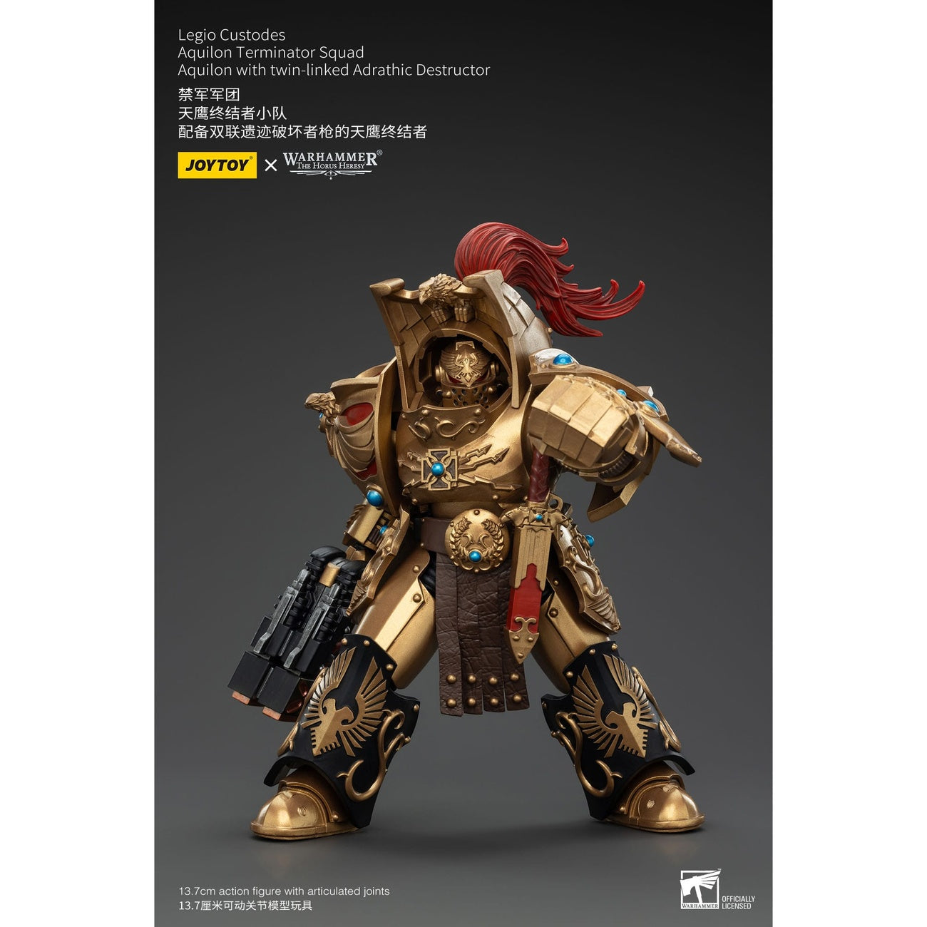 Imagen del producto Warhammer The Horus Heresy Figura de acción 1/18 Legio Custodes Aquilon Terminator Squad Aquilon con Adrathic Destructor acoplado