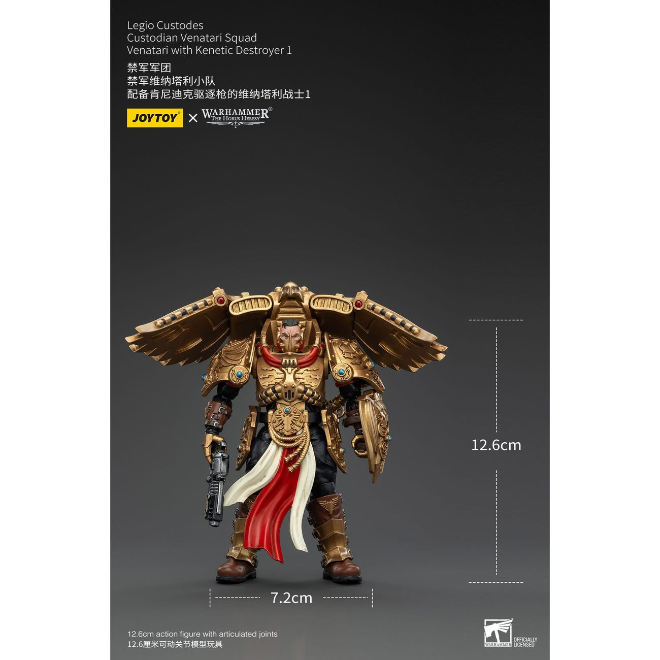 Imagen del producto Warhammer The Horus Heresy Figura de acción 1/18 Legio Custodes Custodian Venatari Squad Venatari con Kinetic Destroyer 1 13