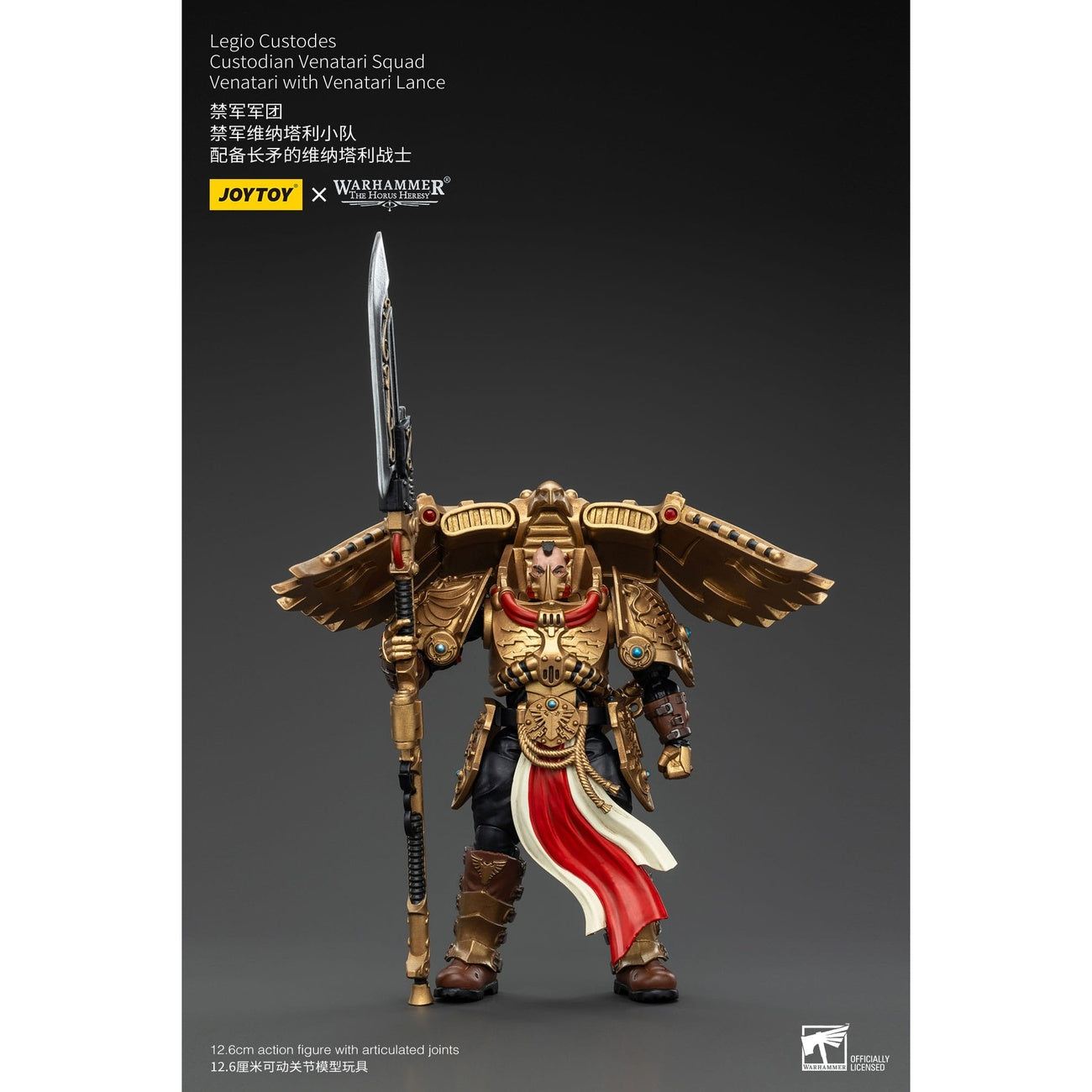 Imagen del producto Warhammer The Horus Heresy Figura de acción 1/18 Legio Custodes Custodian Venatari Squad Venatari con Venatari Lance 13 cm