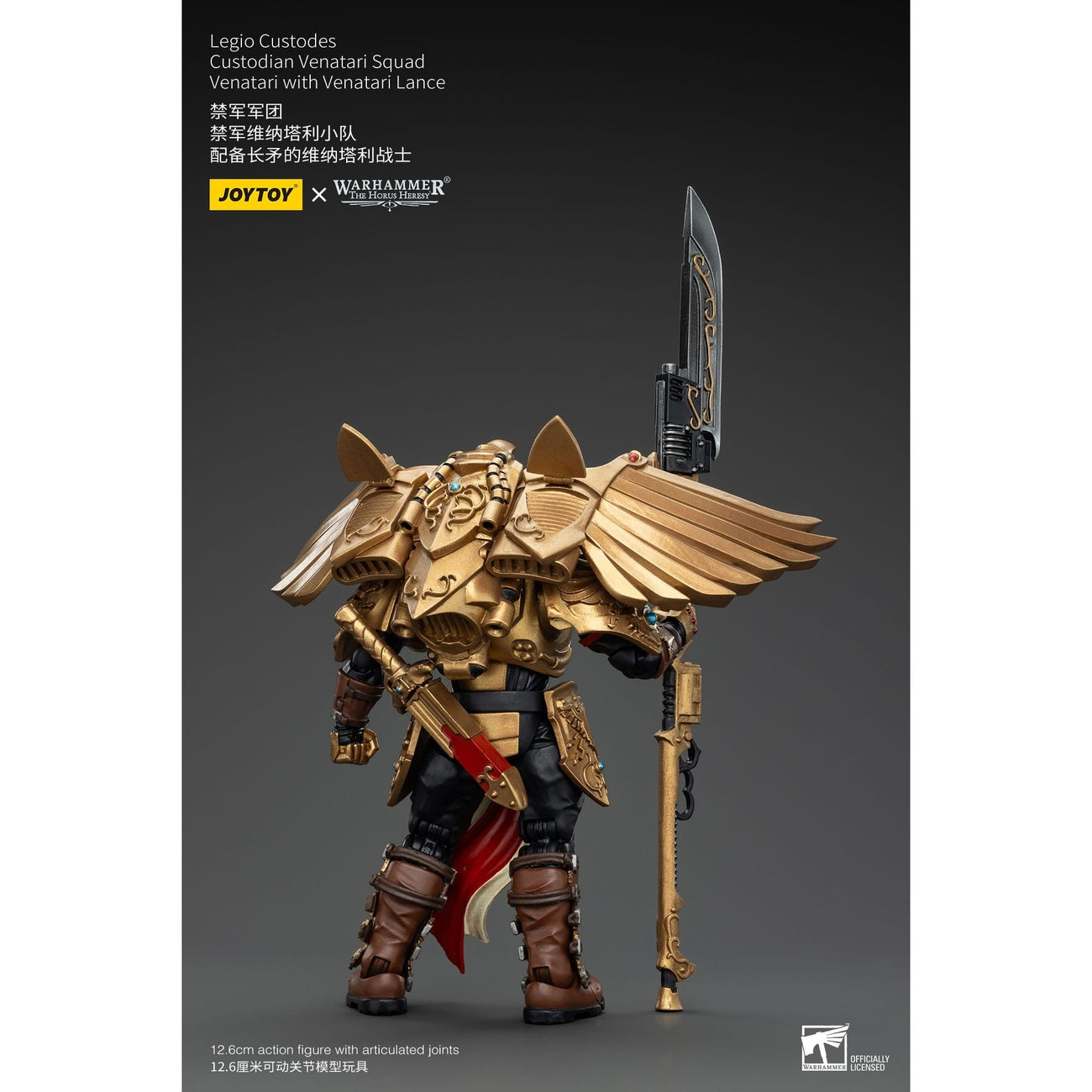 Imagen del producto Warhammer The Horus Heresy Figura de acción 1/18 Legio Custodes Custodian Venatari Squad Venatari con Venatari Lance 13 cm