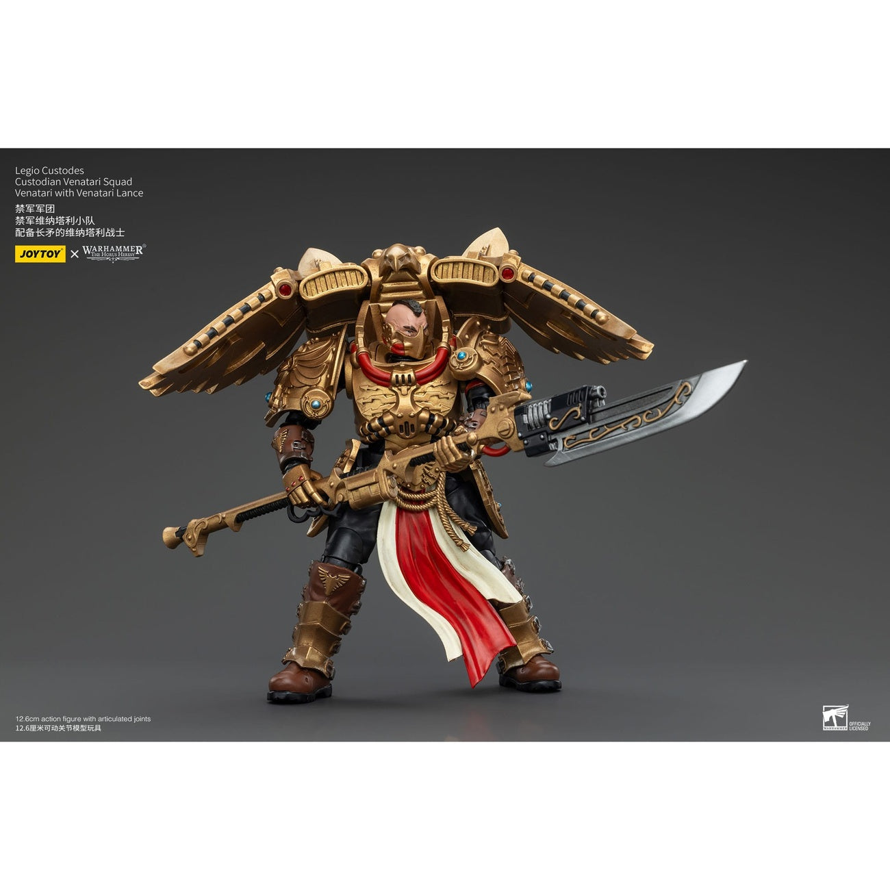 Imagen del producto Warhammer The Horus Heresy Figura de acción 1/18 Legio Custodes Custodian Venatari Squad Venatari con Venatari Lance 13 cm