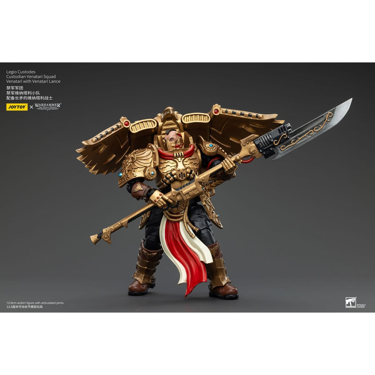 Imagen del producto Warhammer The Horus Heresy Figura de acción 1/18 Legio Custodes Custodian Venatari Squad Venatari con Venatari Lance 13 cm