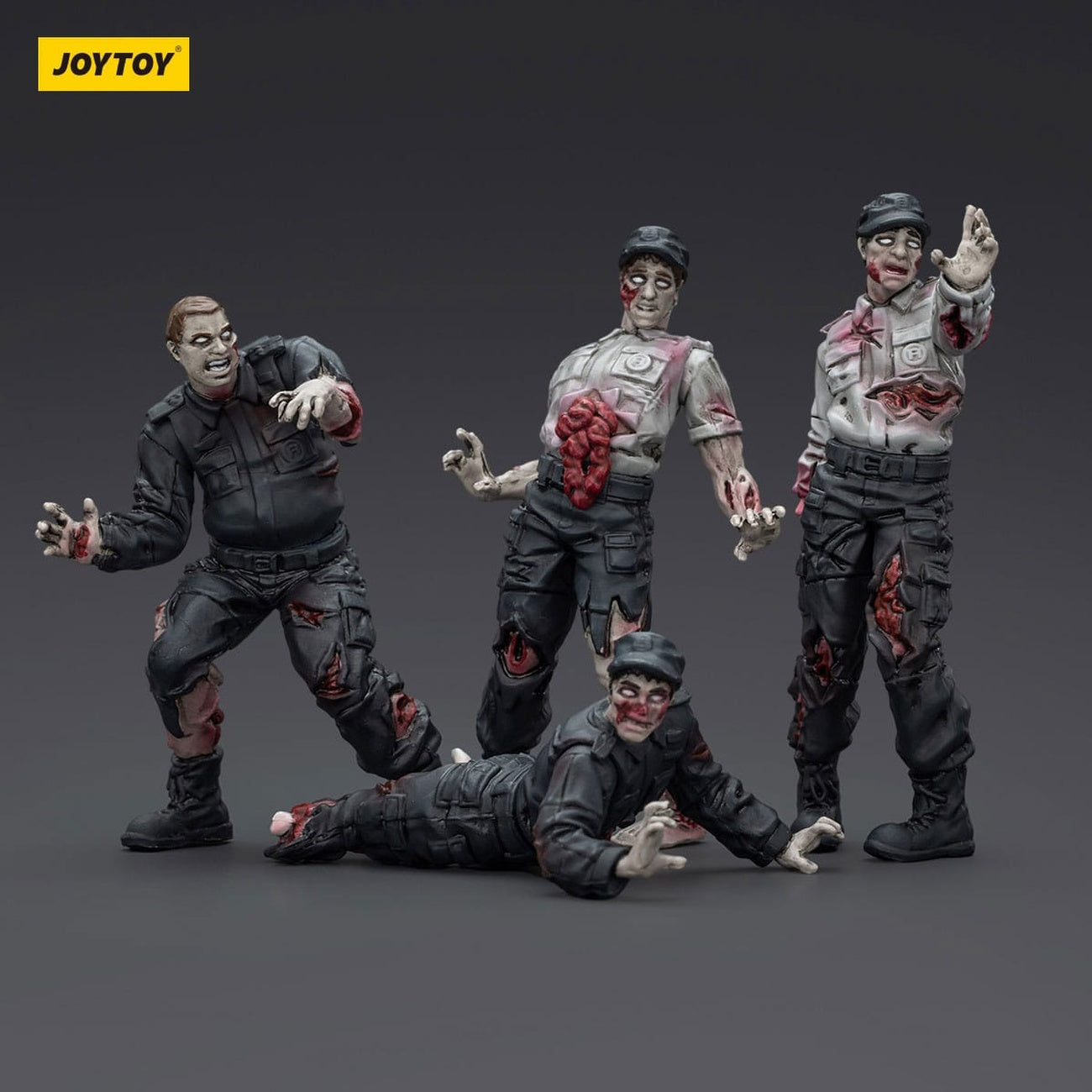 Imagen del producto Zombie Dark Source Figuras de acción 4-pack Security Guards 8 cm
