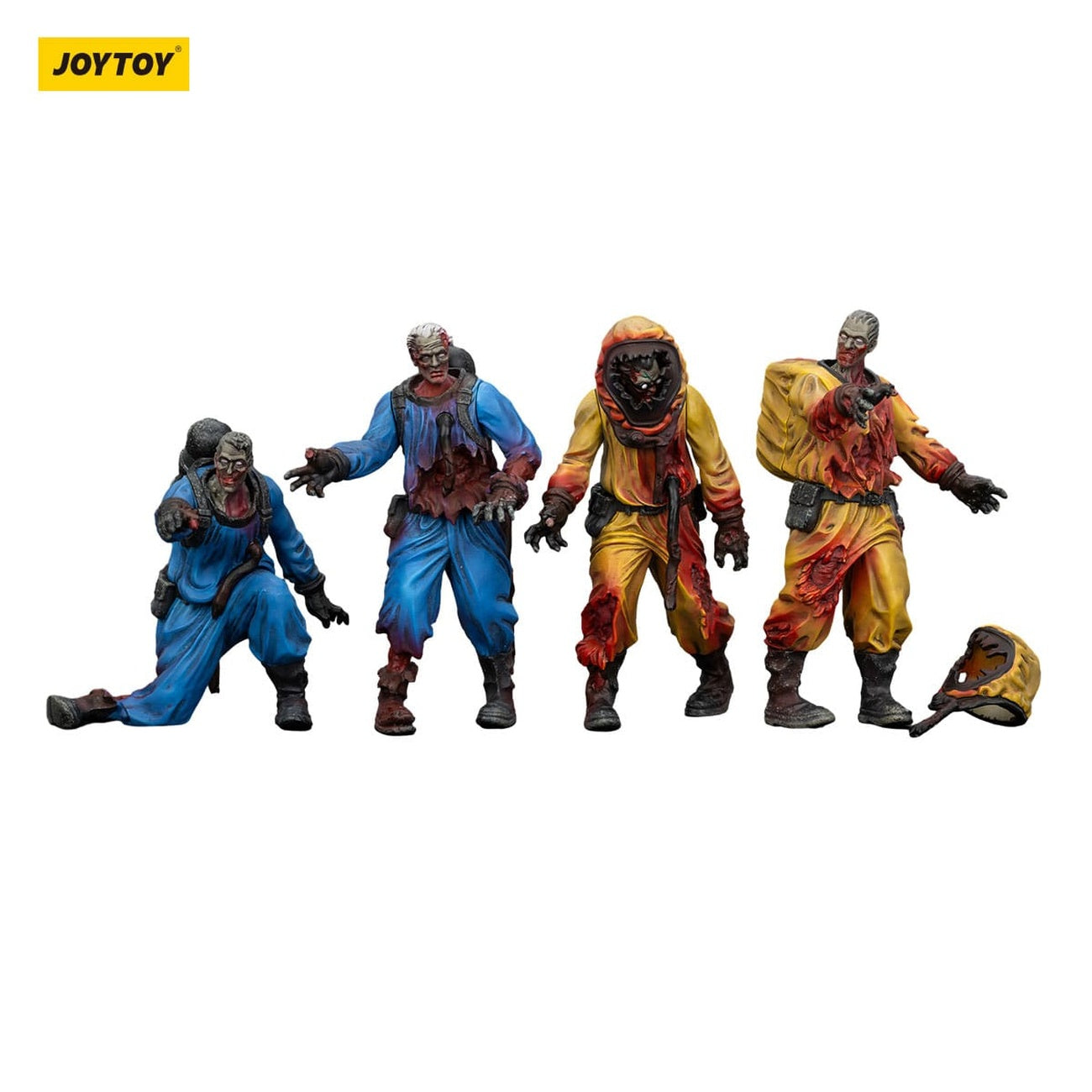 Imagen del producto Zombie Dark Source – Pack de 4 figuras de acción Biochemical Lab Team 8 cm