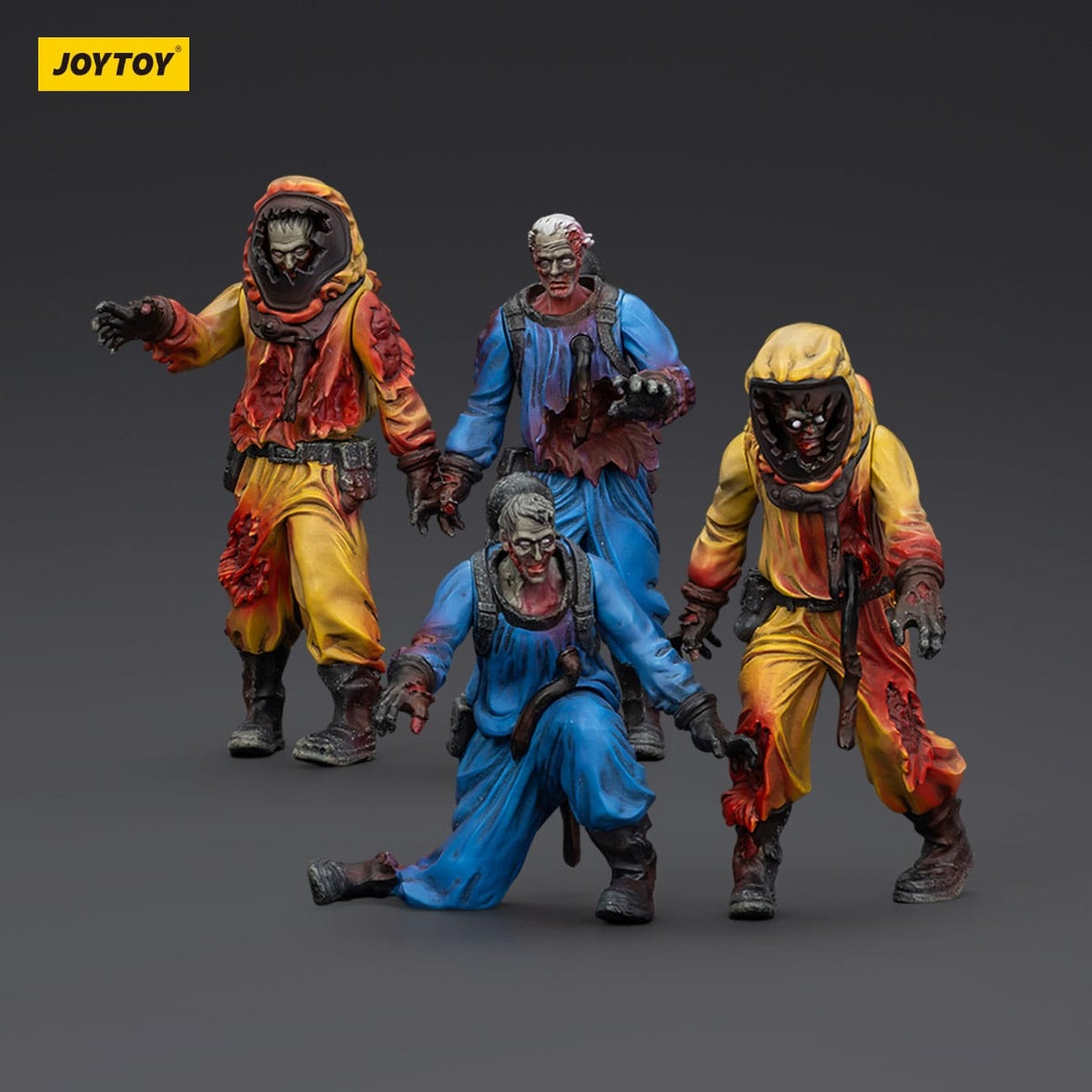 Imagen del producto Zombie Dark Source – Pack de 4 figuras de acción Biochemical Lab Team 8 cm