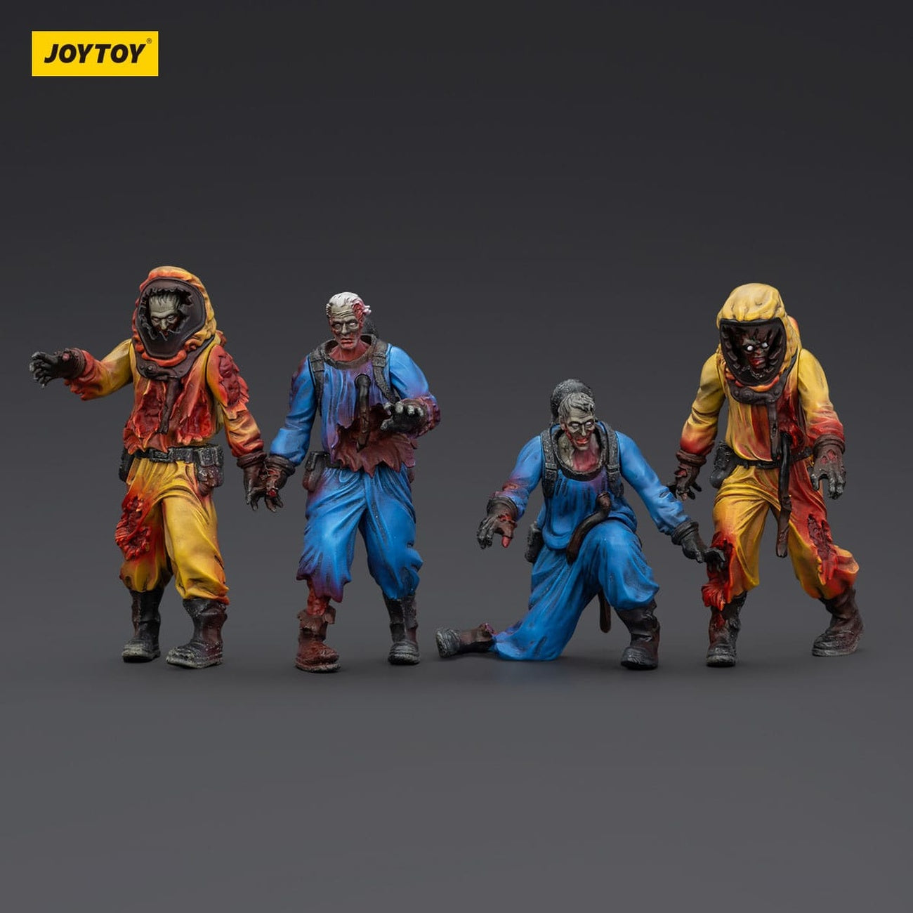 Imagen del producto Zombie Dark Source – Pack de 4 figuras de acción Biochemical Lab Team 8 cm