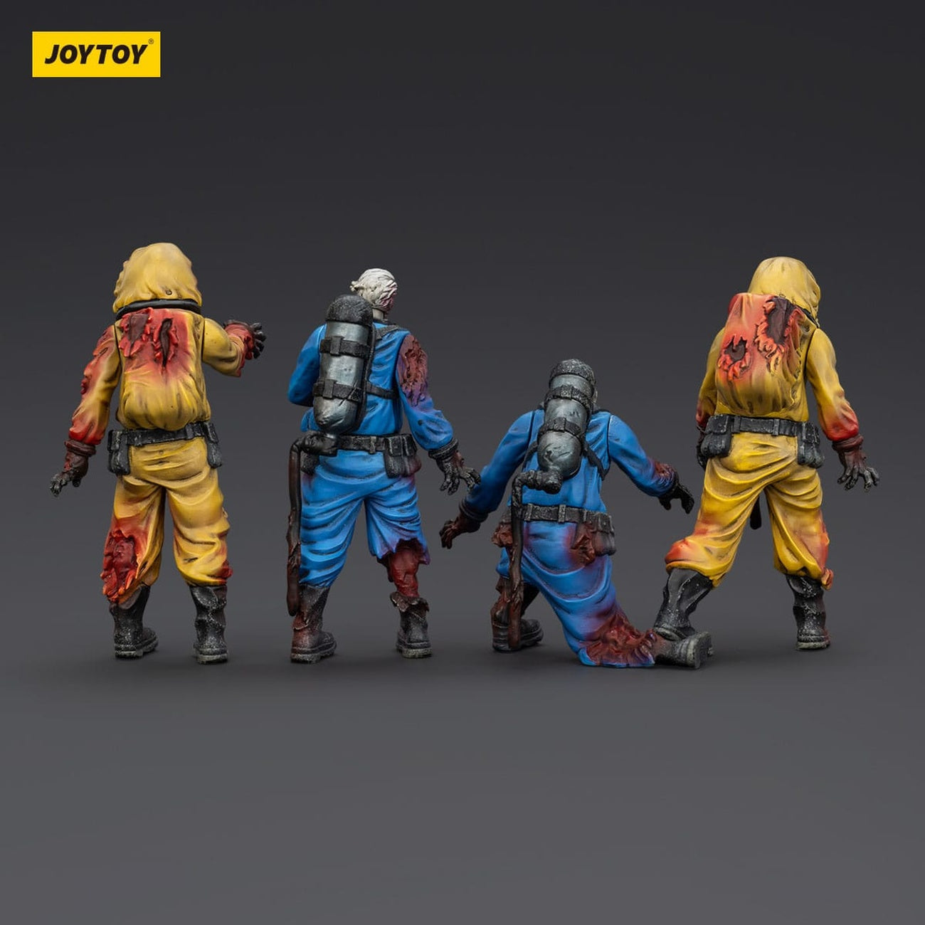 Imagen del producto Zombie Dark Source – Pack de 4 figuras de acción Biochemical Lab Team 8 cm