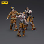 Imagen del producto Zombie Dark Source figuras de acción pack de 3 bomberos 8 cm