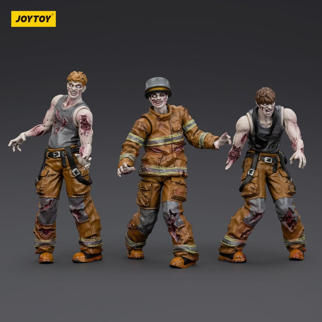 Imagen del producto Zombie Dark Source figuras de acción pack de 3 bomberos 8 cm