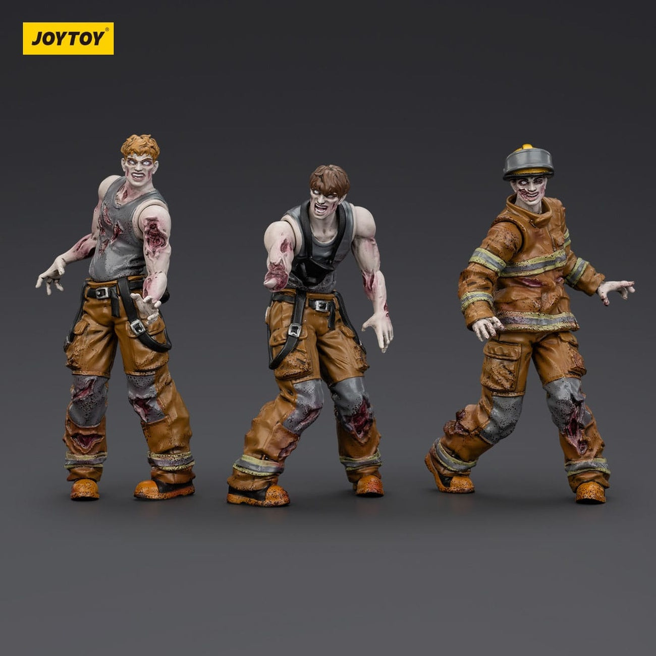 Imagen del producto Zombie Dark Source figuras de acción pack de 3 bomberos 8 cm