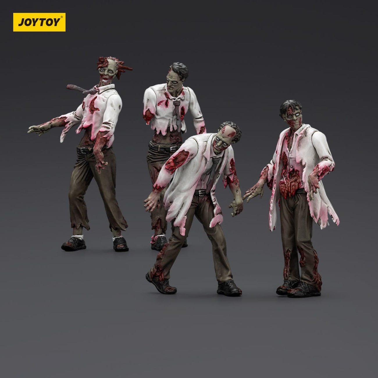 Imagen del producto Zombie Dark Source figuras de acción pack de 4 Scientists (Male) 8 cm