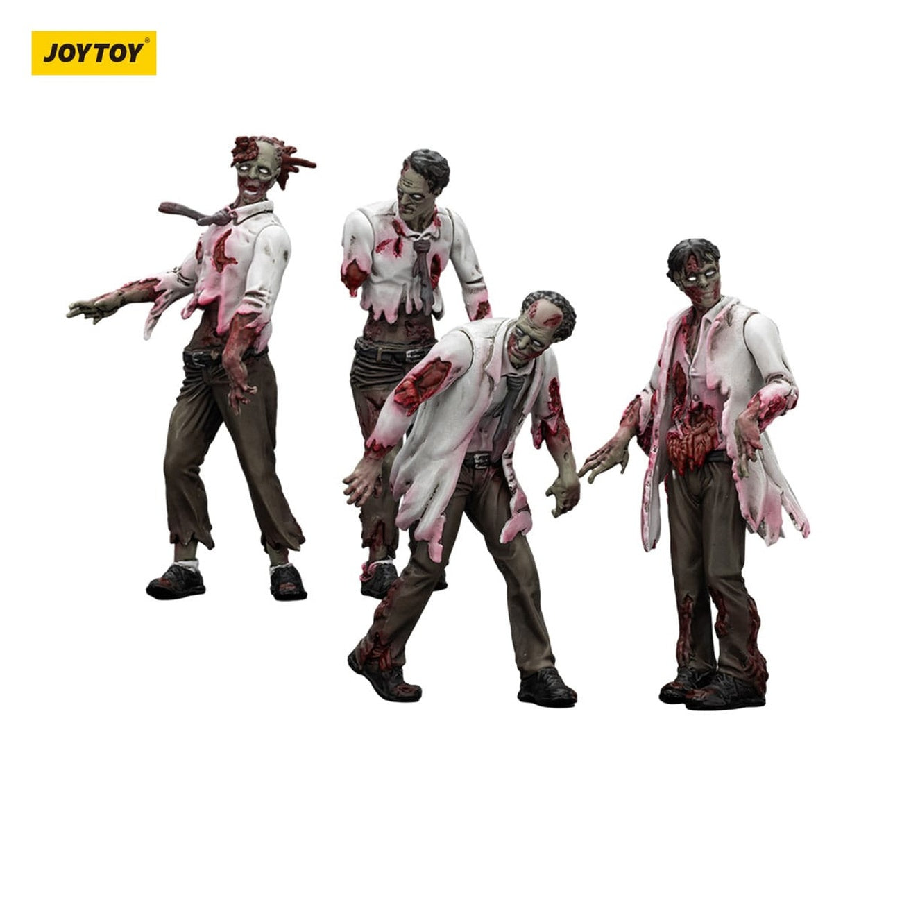 Imagen del producto Zombie Dark Source figuras de acción pack de 4 Scientists (Male) 8 cm