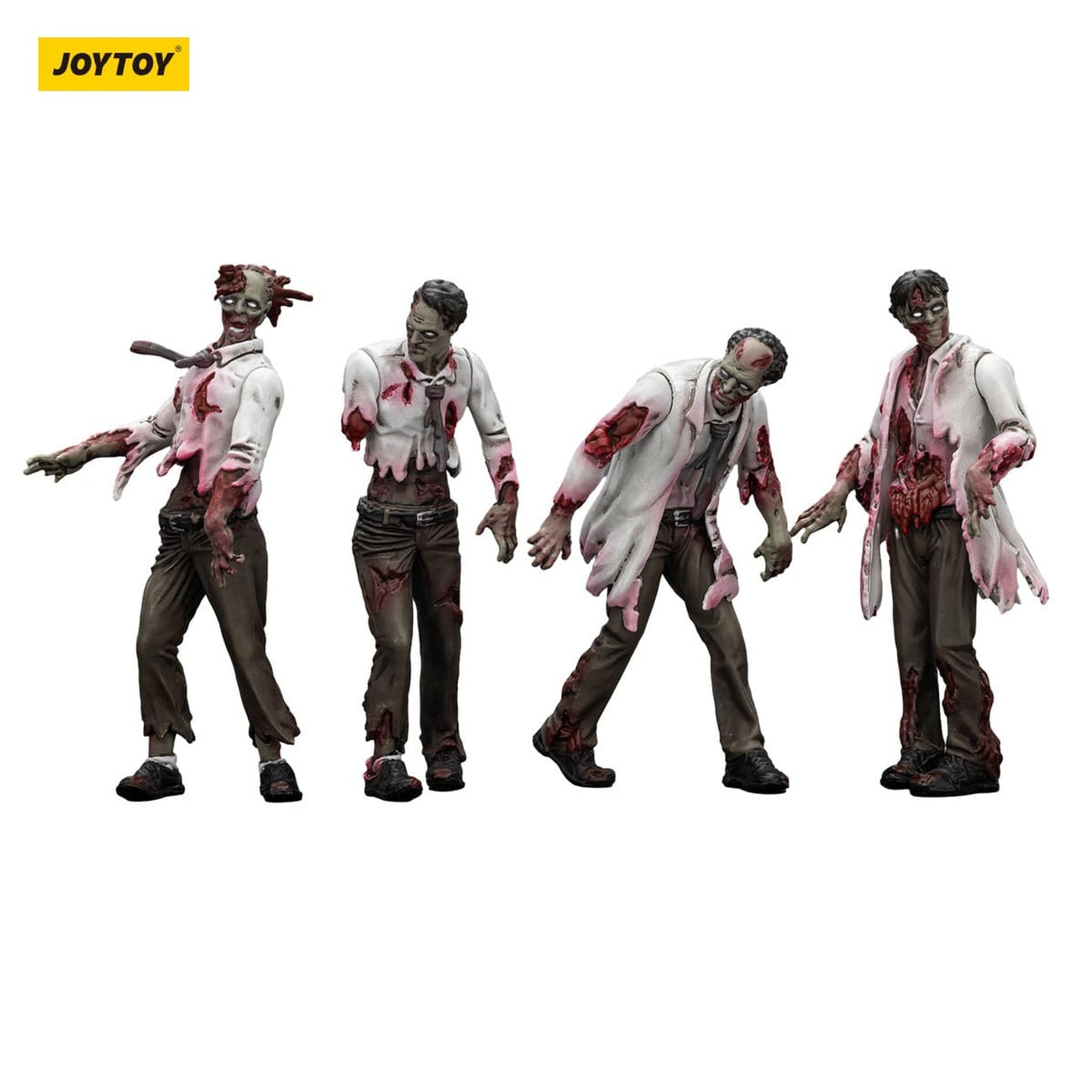 Imagen del producto Zombie Dark Source figuras de acción pack de 4 Scientists (Male) 8 cm
