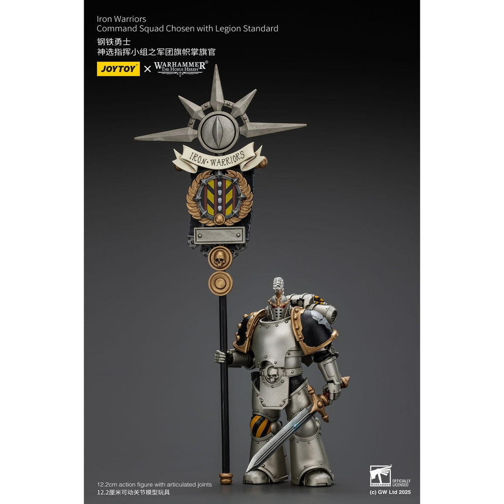 Imagen del producto Warhammer The Horus Heresy Figura de acción 1/18 Iron Warriors Command Squad Chosen con Legion Standard 12 cm