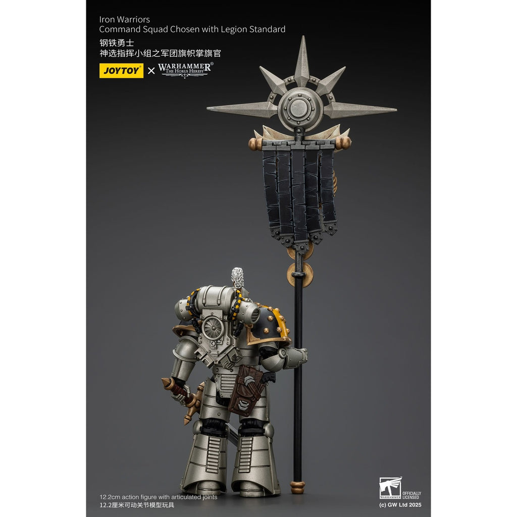 Imagen del producto Warhammer The Horus Heresy Figura de acción 1/18 Iron Warriors Command Squad Chosen con Legion Standard 12 cm