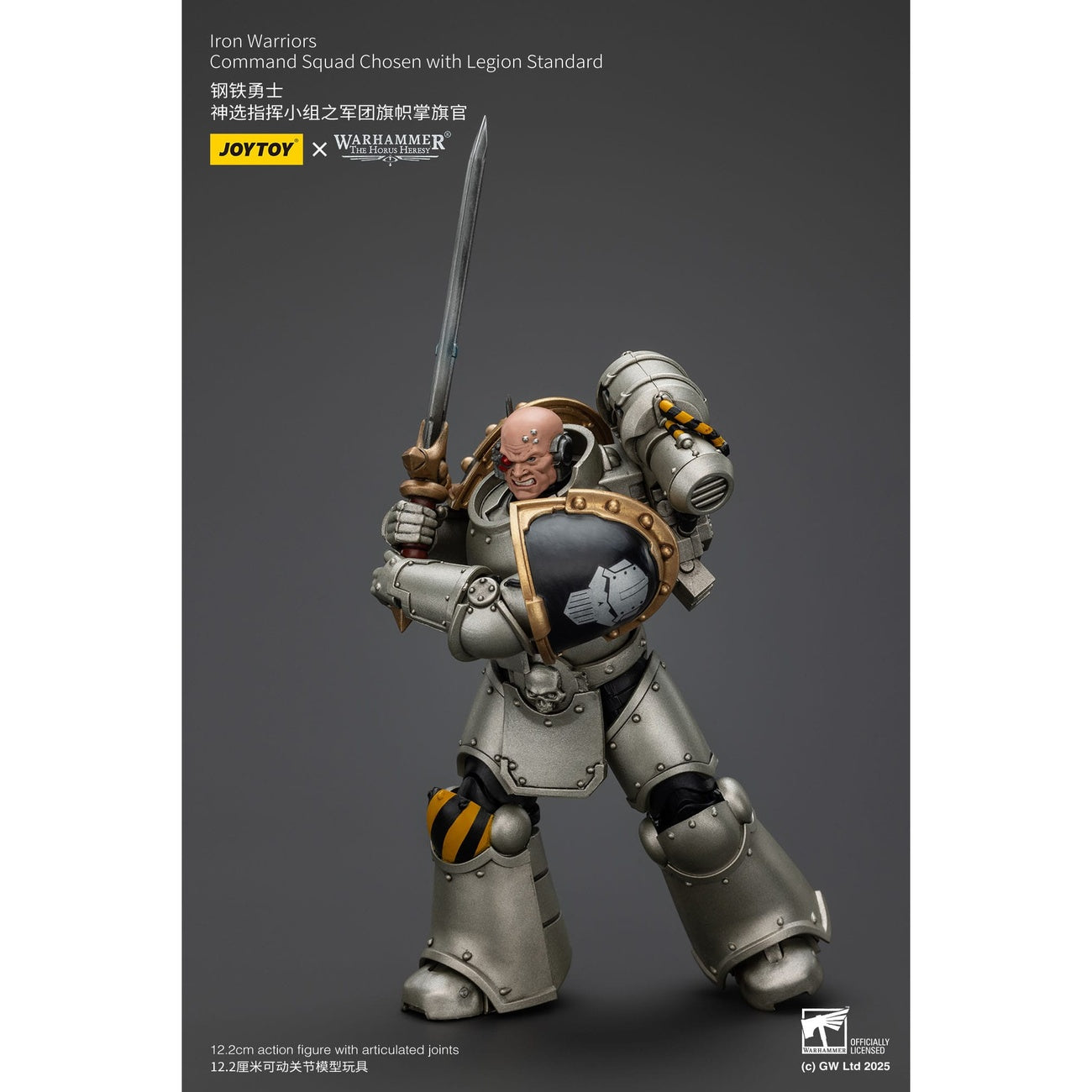 Imagen del producto Warhammer The Horus Heresy Figura de acción 1/18 Iron Warriors Command Squad Chosen con Legion Standard 12 cm