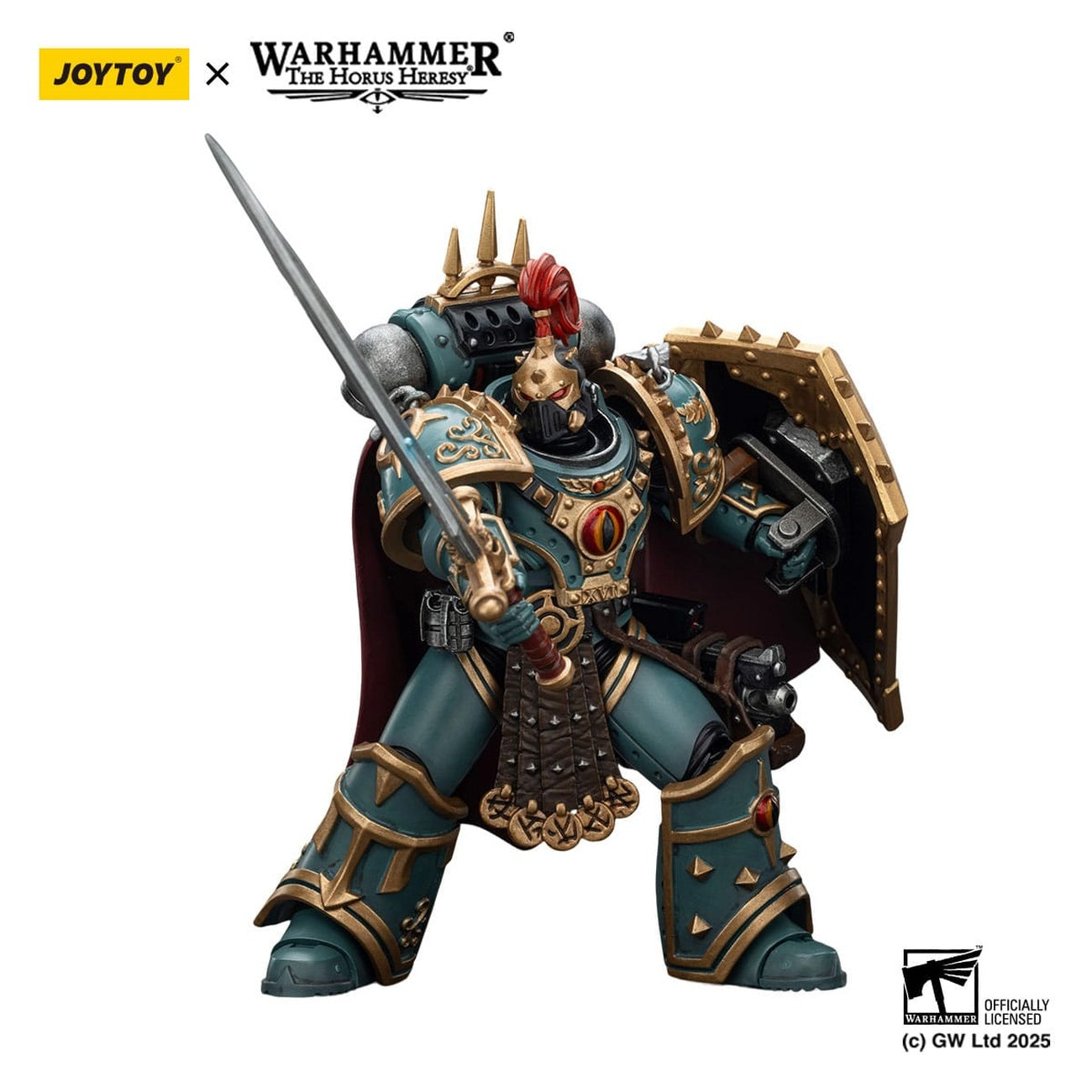 Imagen del producto Warhammer The Horus Heresy figura de acción Sons of Horus Little Horus Aximand Captain of the 5th Company 20 cm