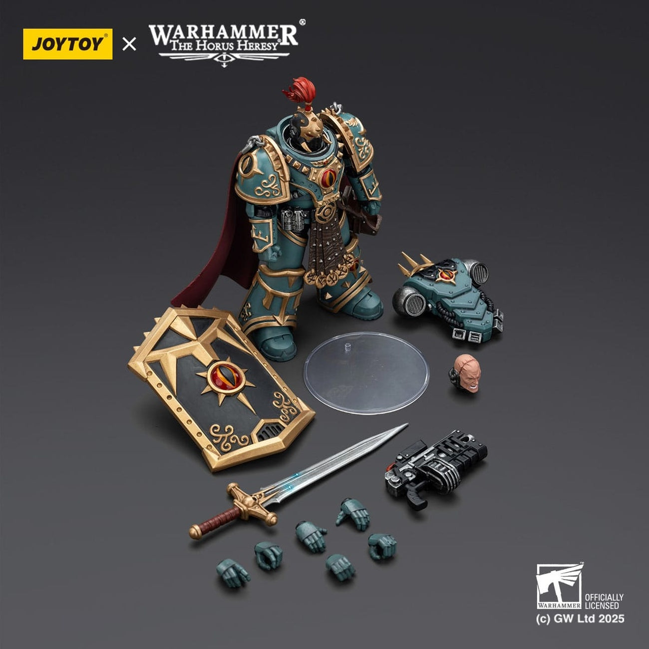 Imagen del producto Warhammer The Horus Heresy figura de acción Sons of Horus Little Horus Aximand Captain of the 5th Company 20 cm