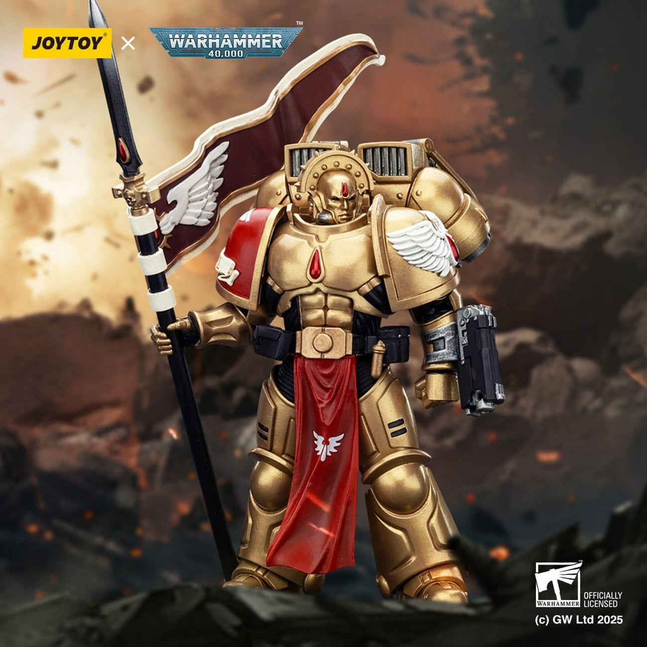 Imagen del producto Warhammer 40,000: Combat Patrol Blood Angels Figura de acción Sanguinary Guard 3 con Angelus Boltgun y Encarmine Spear 20 cm