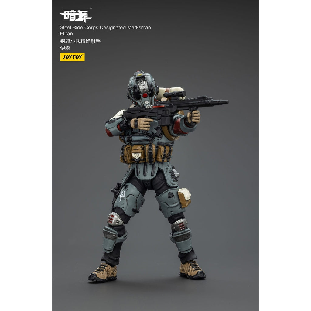 Imagen del producto Steel Ride Corps Dark Source figura de acción Designated Marksman Ethan 7 cm