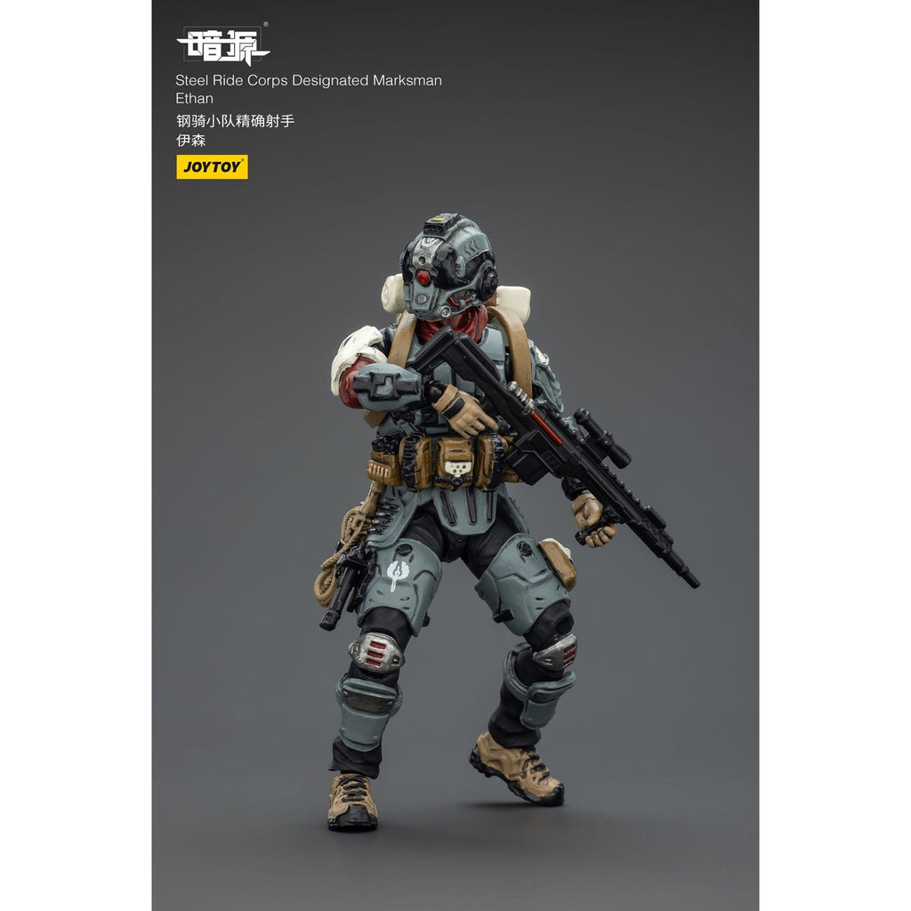 Imagen del producto Steel Ride Corps Dark Source figura de acción Designated Marksman Ethan 7 cm