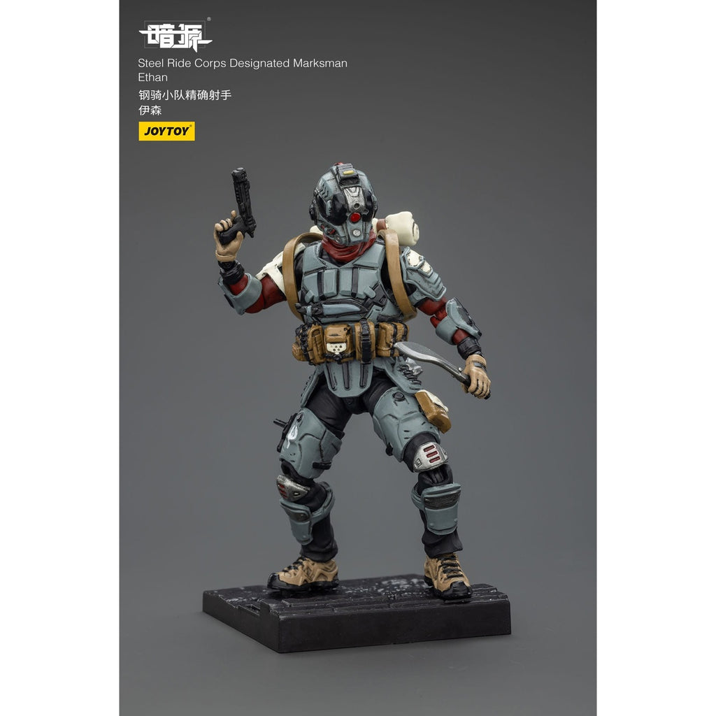 Imagen del producto Steel Ride Corps Dark Source figura de acción Designated Marksman Ethan 7 cm