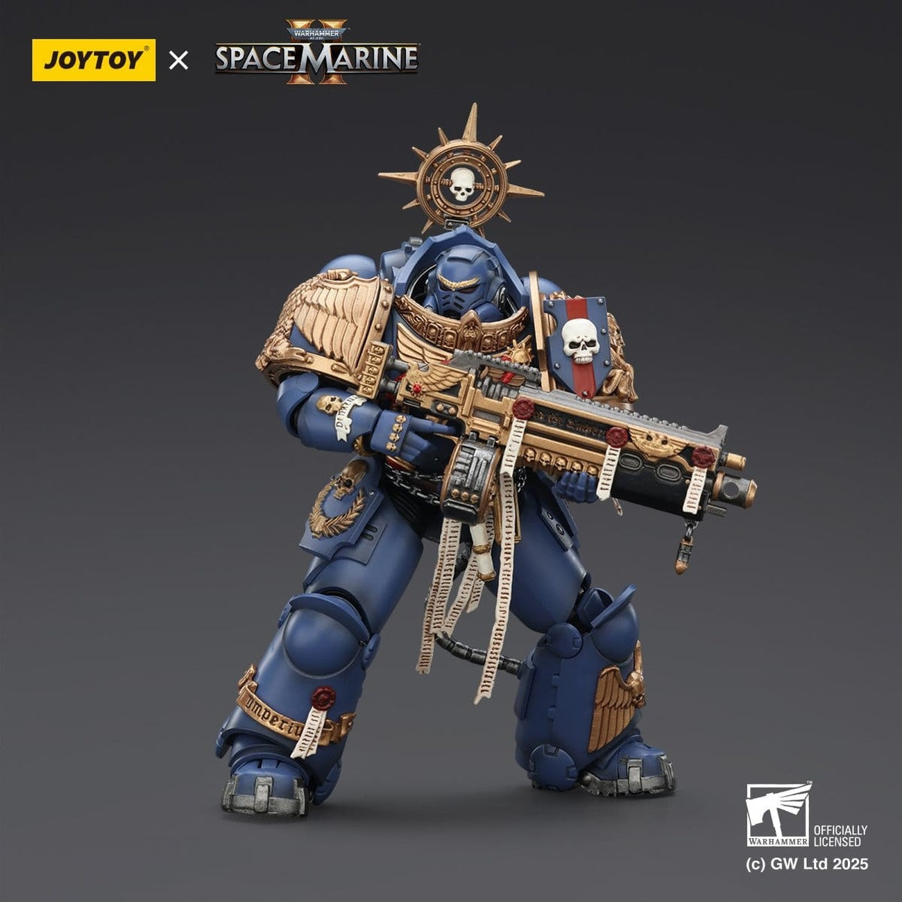 Imagen del producto Figura de acción Warhammer 40,000 Ultramarines Heavy Relic Primus Armor 13 cm