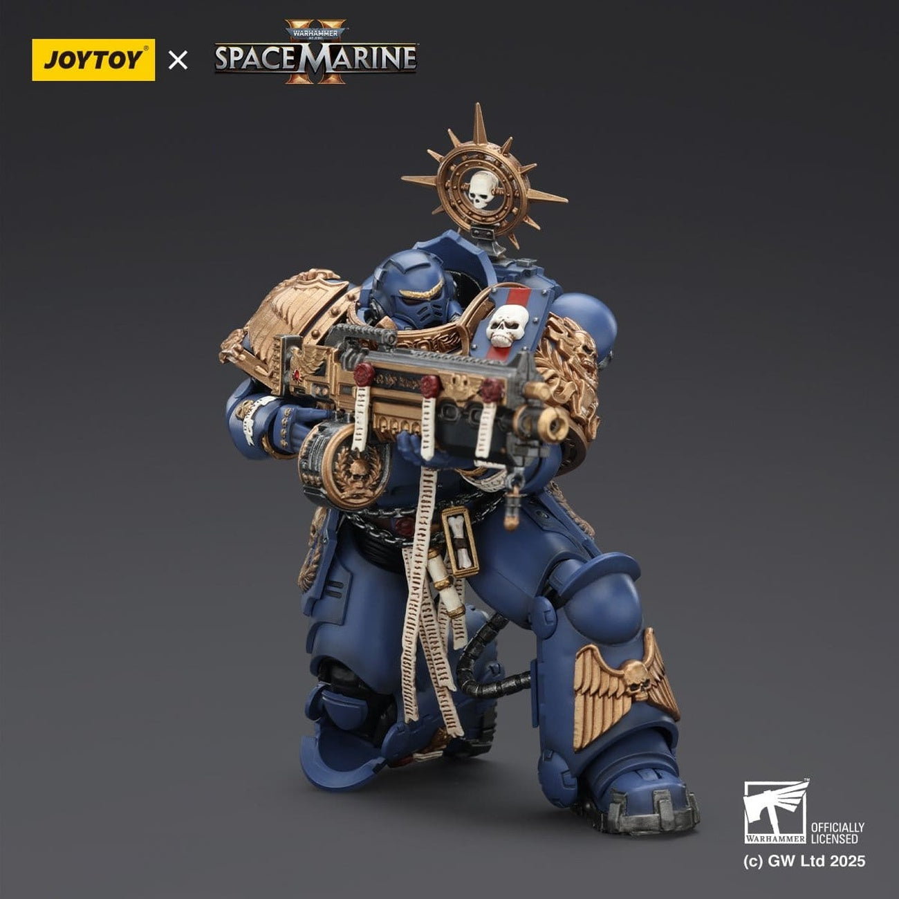 Imagen del producto Figura de acción Warhammer 40,000 Ultramarines Heavy Relic Primus Armor 13 cm