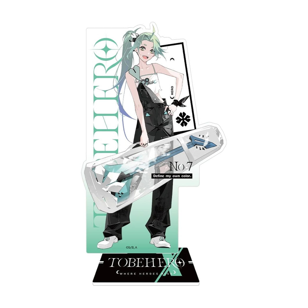 Imagen del producto To Be Hero X Soporte acrilico Hero Show Series Lucky Cyan 17 cm