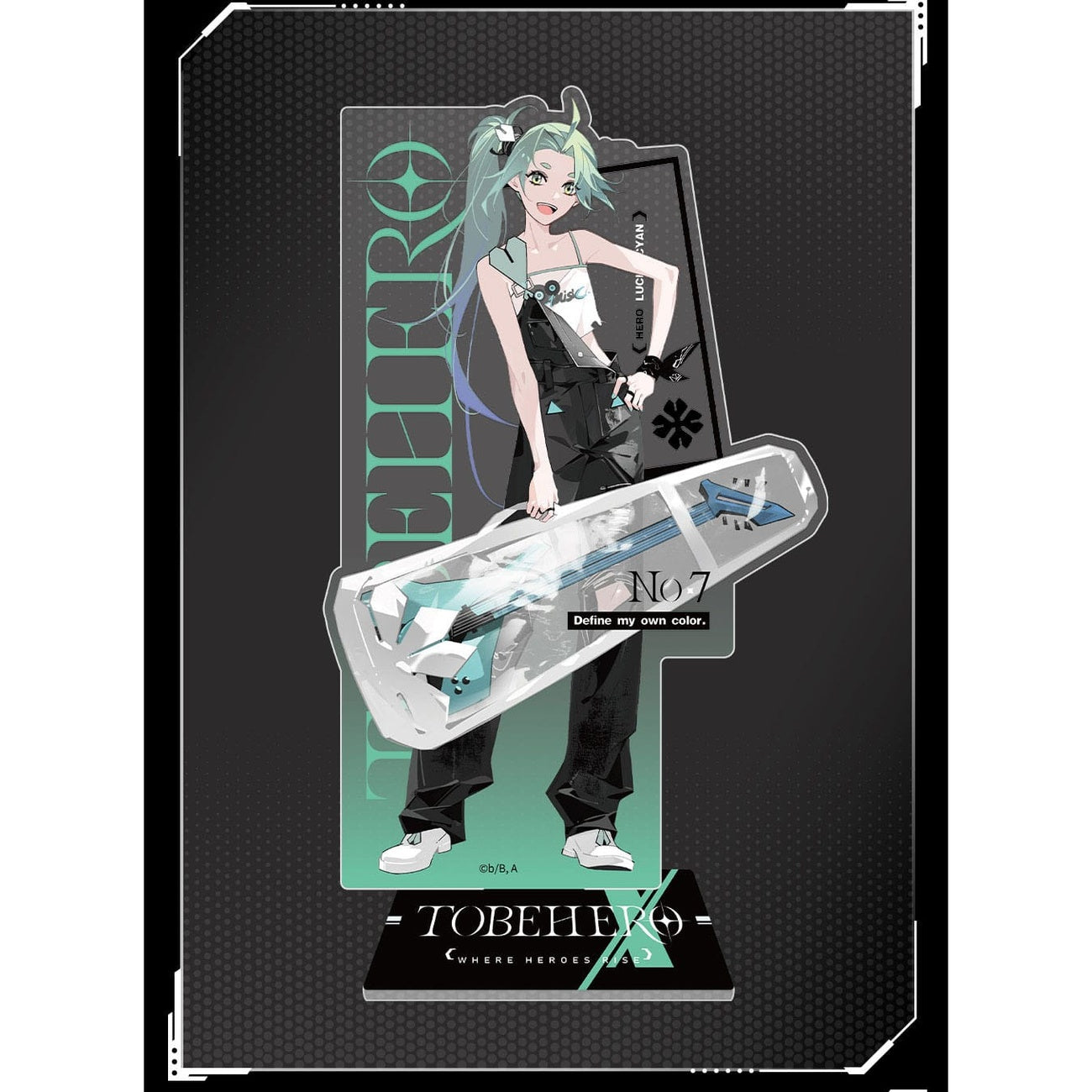Imagen del producto To Be Hero X Soporte acrilico Hero Show Series Lucky Cyan 17 cm