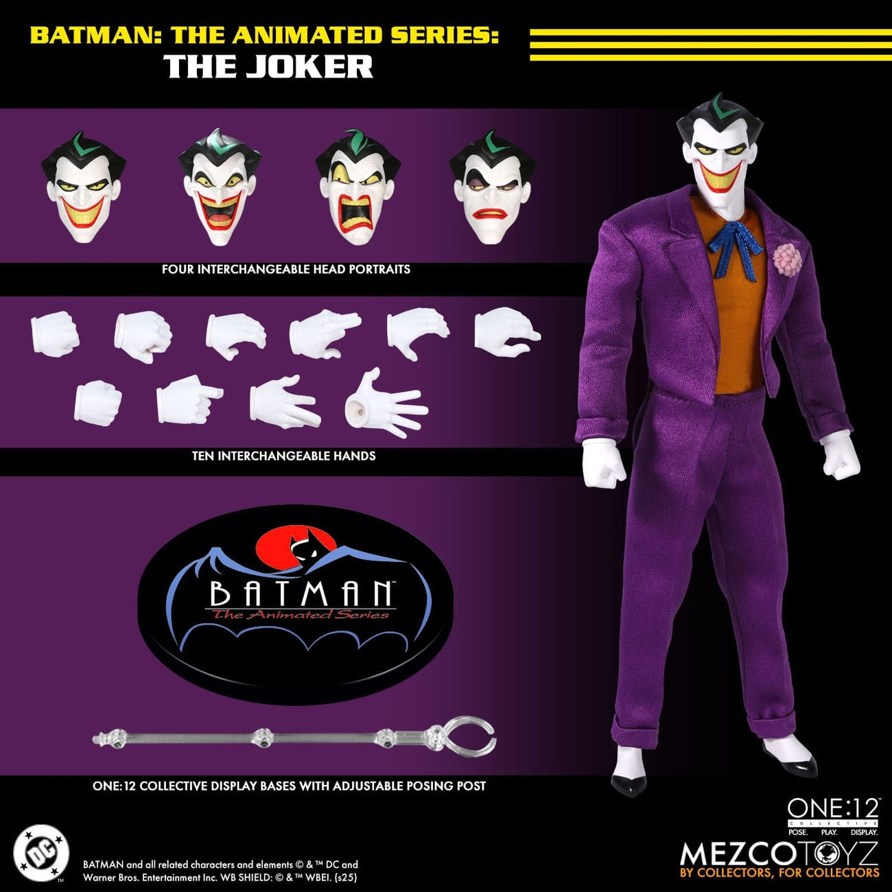 Imagen del producto Batman: The Animated Series Figura de acción 1/12 The Joker 17 cm