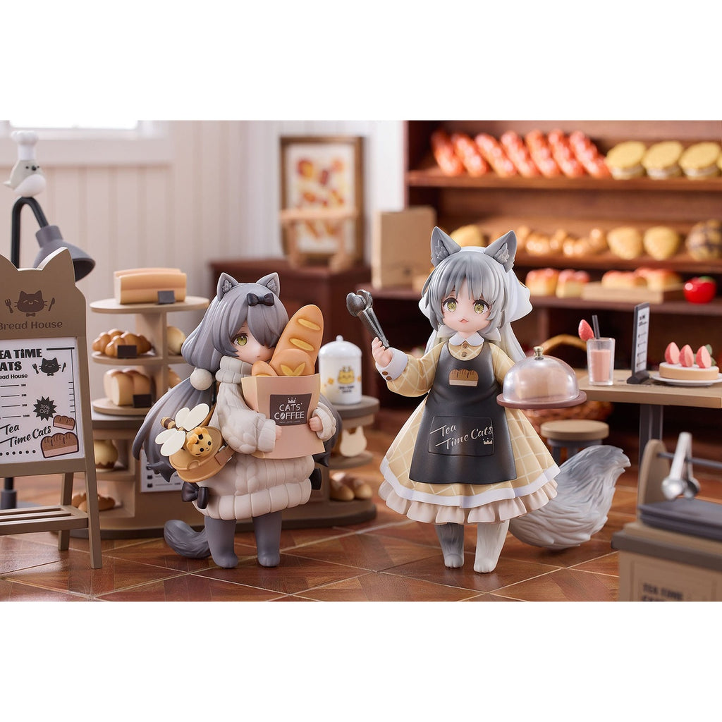 Imagen del producto Decorated Life Collection Estatua PVC Tea Time Cats - Cat Town Bakery Staff & Customer Set 12 cm