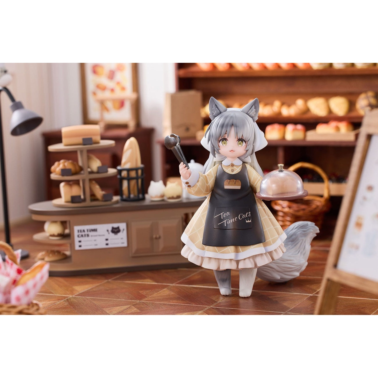 Imagen del producto Decorated Life Collection Estatua PVC Tea Time Cats - Cat Town Bakery Staff & Customer Set 12 cm