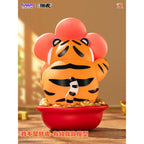 Imagen del producto I Am Not Fat Tiger Statue Alexander the Tiger Rich Flower 20 cm