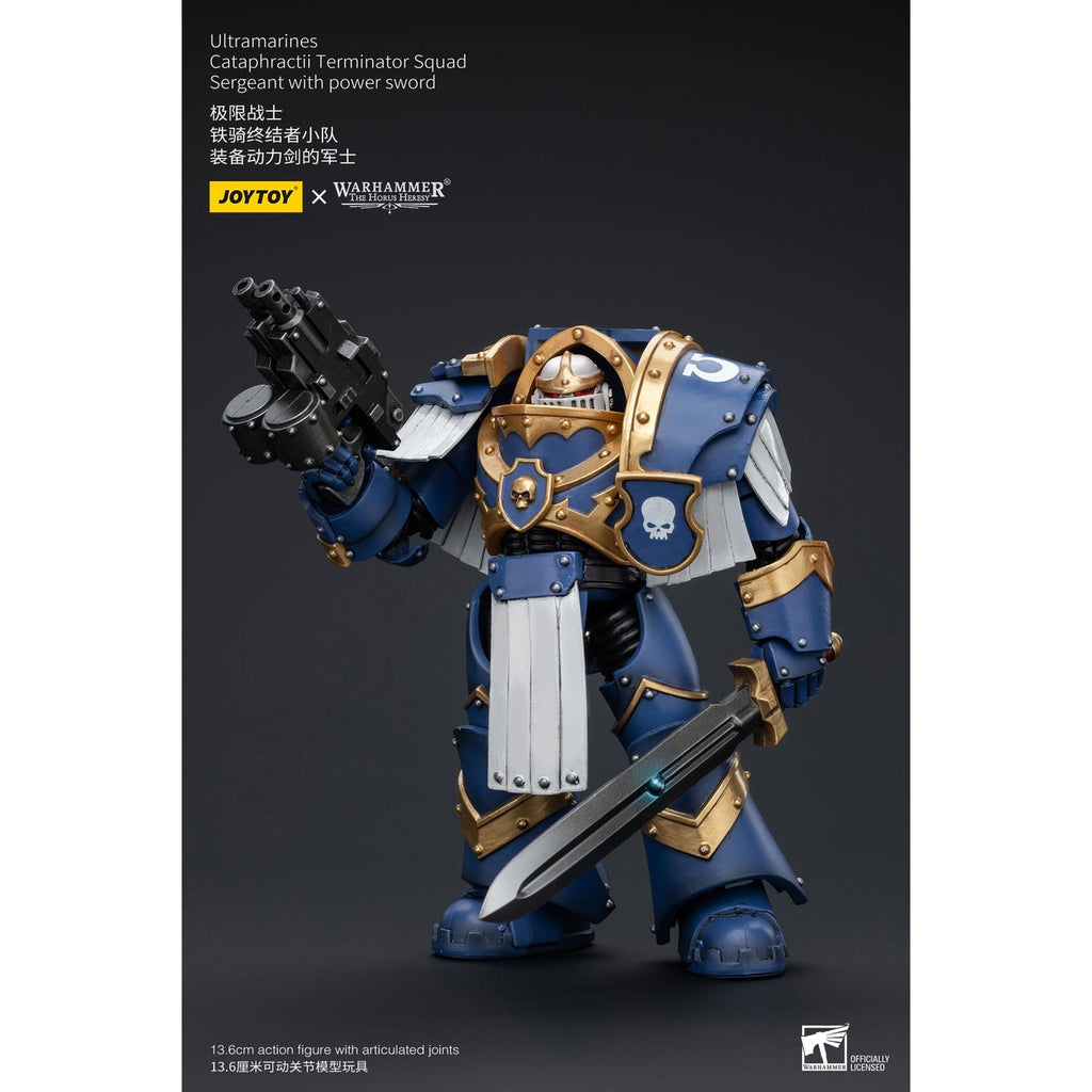 Imagen del producto Warhammer The Horus Heresy Figura de acción 1/18 Ultramarines Cataphractii Terminator Squad Sergeant with Power Sword 14 cm