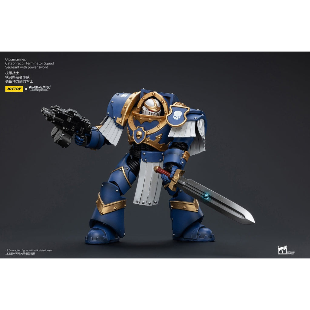 Imagen del producto Warhammer The Horus Heresy Figura de acción 1/18 Ultramarines Cataphractii Terminator Squad Sergeant with Power Sword 14 cm