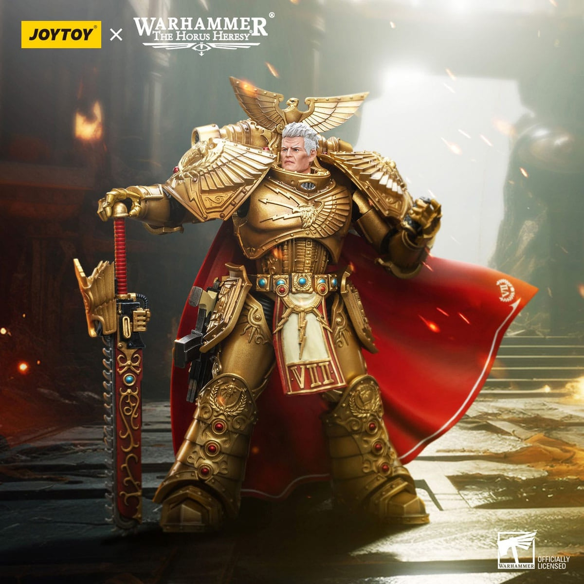 Imagen del producto Warhammer The Horus Heresy figura de acción 1/18 Imperial Fists Rogal Dorn Primarca de la 7.ª Legión 12 cm