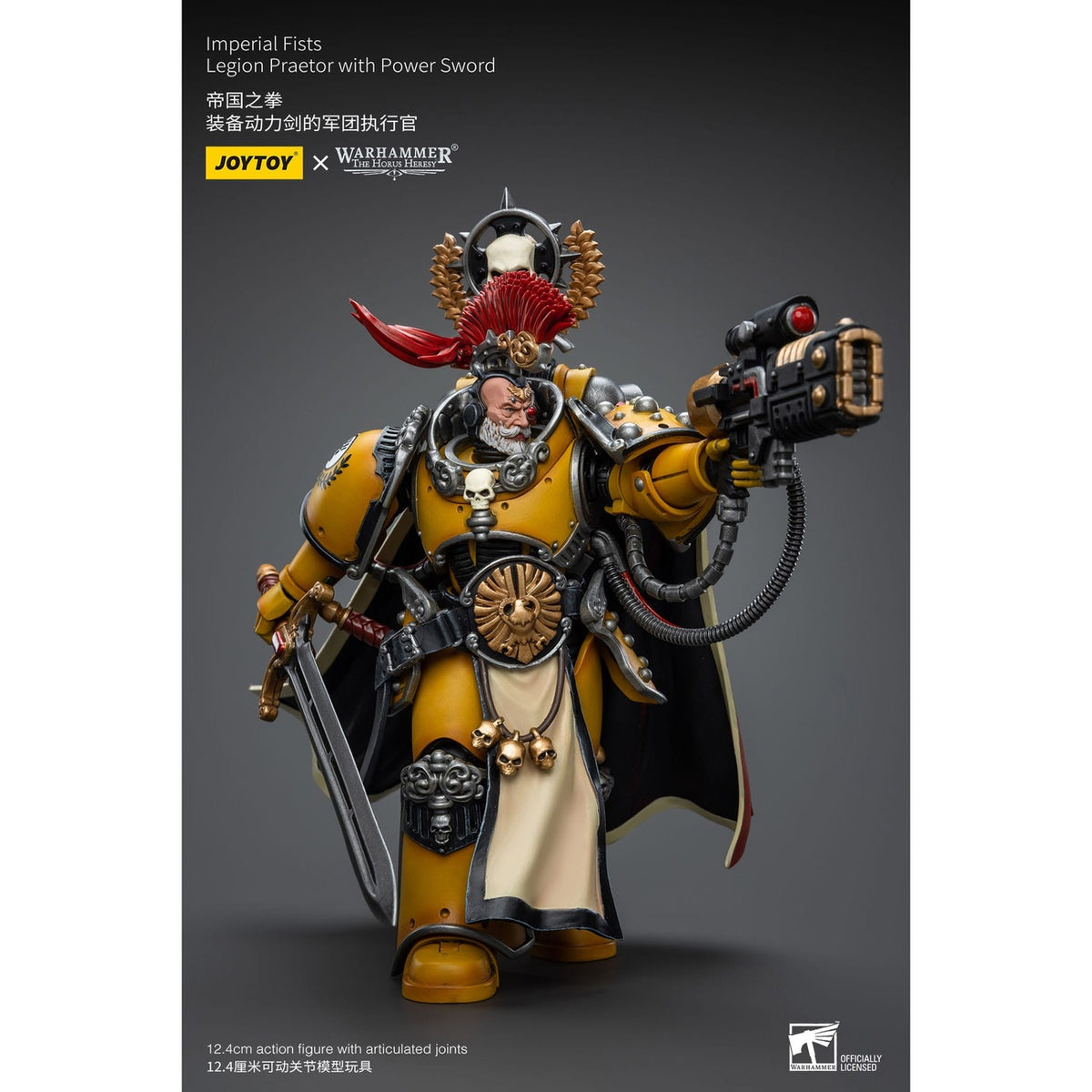 Imagen del producto Warhammer The Horus Heresy Figura de acción 1/18 Imperial Fists Legion Praetor with Power Sword 12 cm