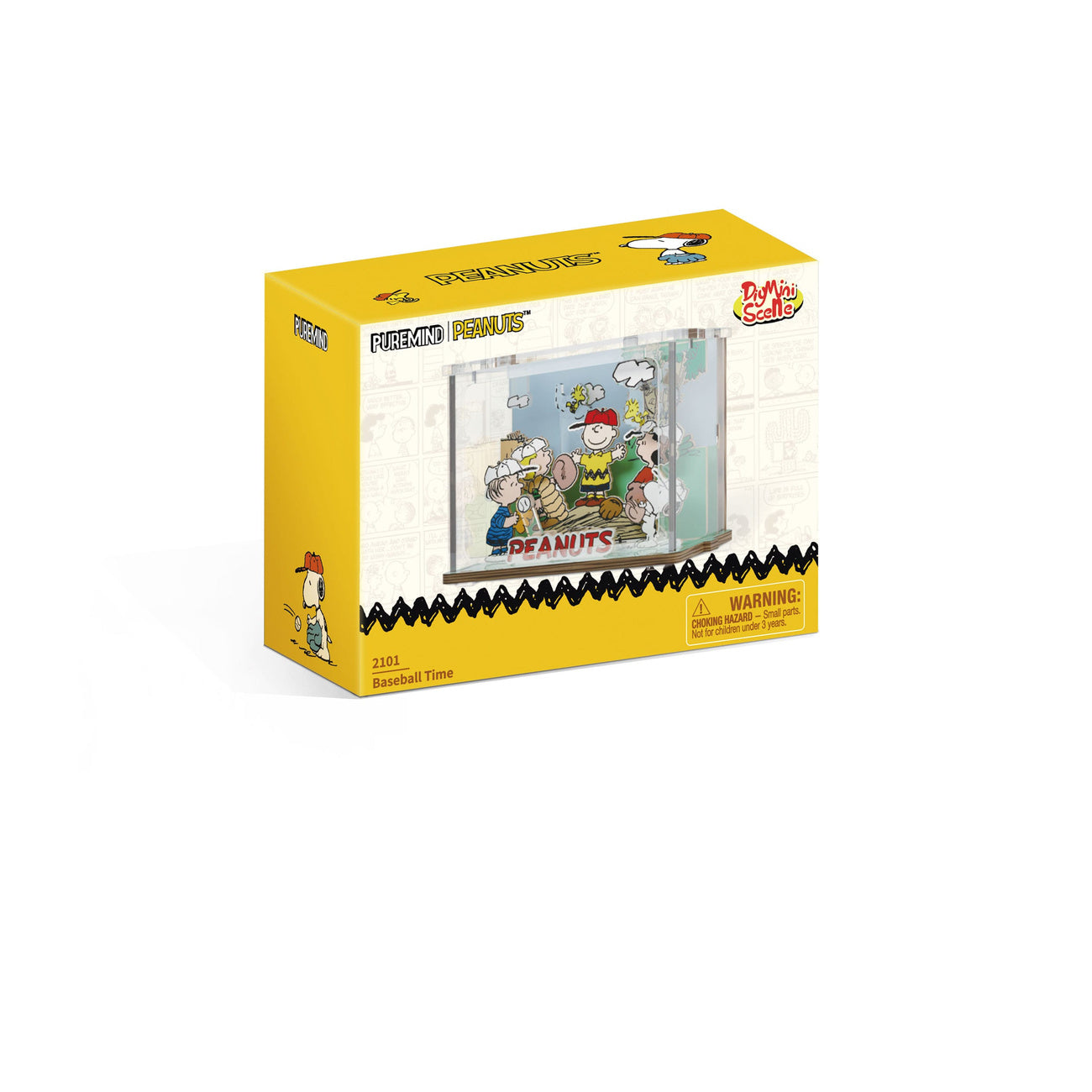 Imagen del producto Peanuts Puremind – Set de construcción DIY Mini Scene Baseball Time