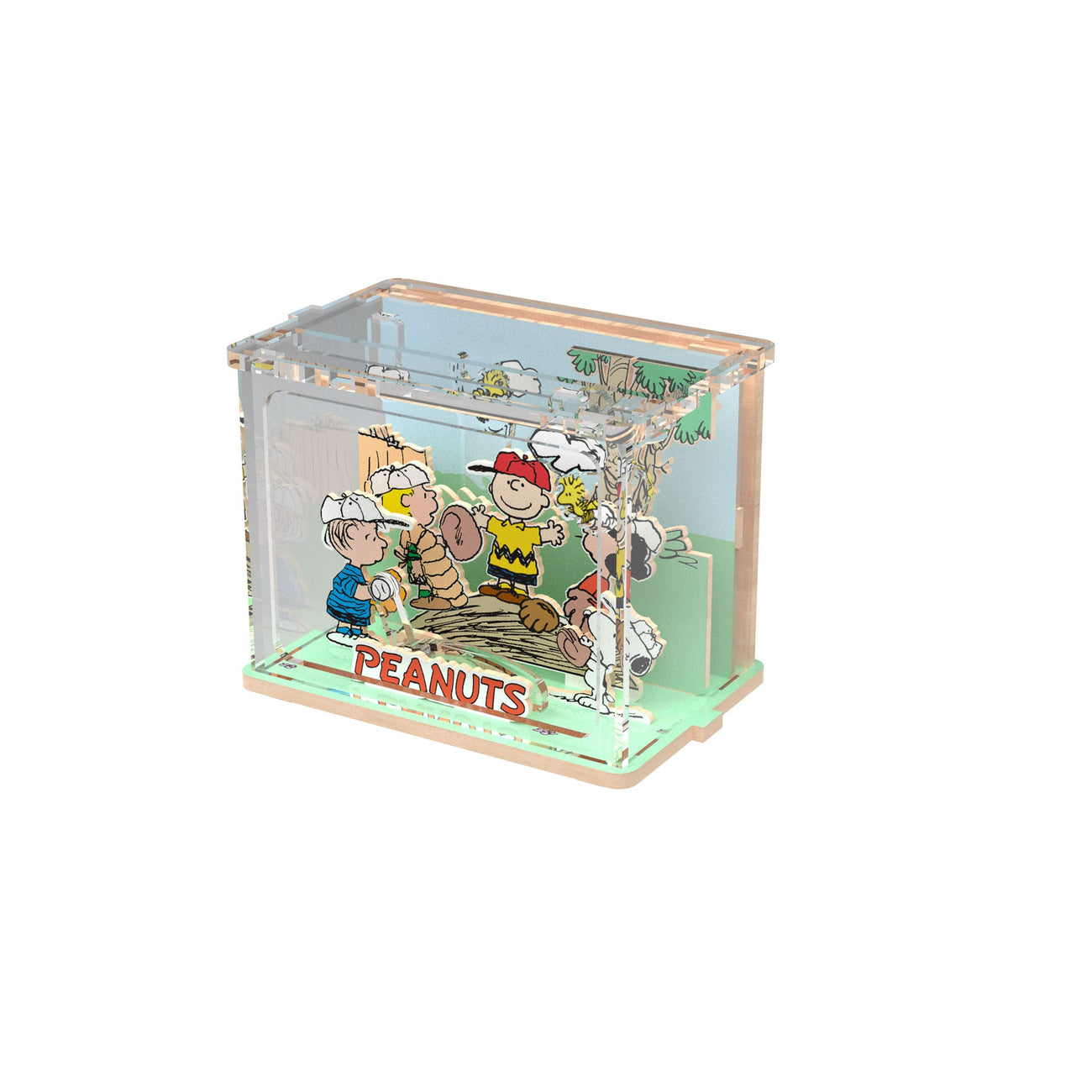 Imagen del producto Peanuts Puremind – Set de construcción DIY Mini Scene Baseball Time