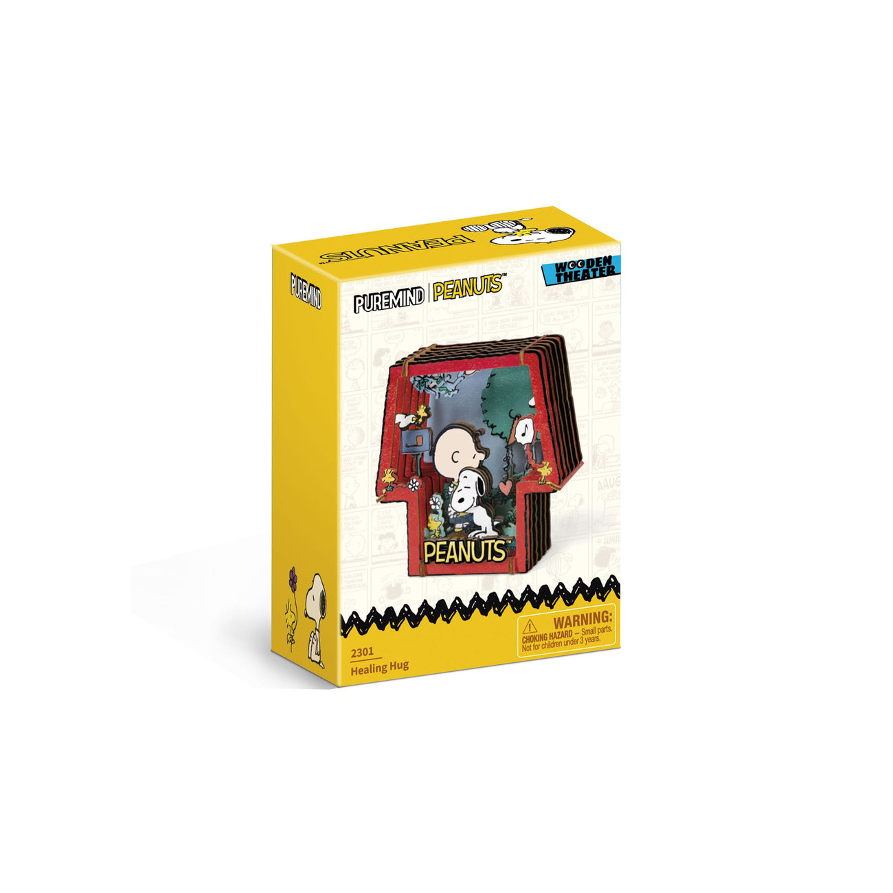 Imagen del producto The Peanuts Puremind Maqueta Wooden Theater Healing Hug
