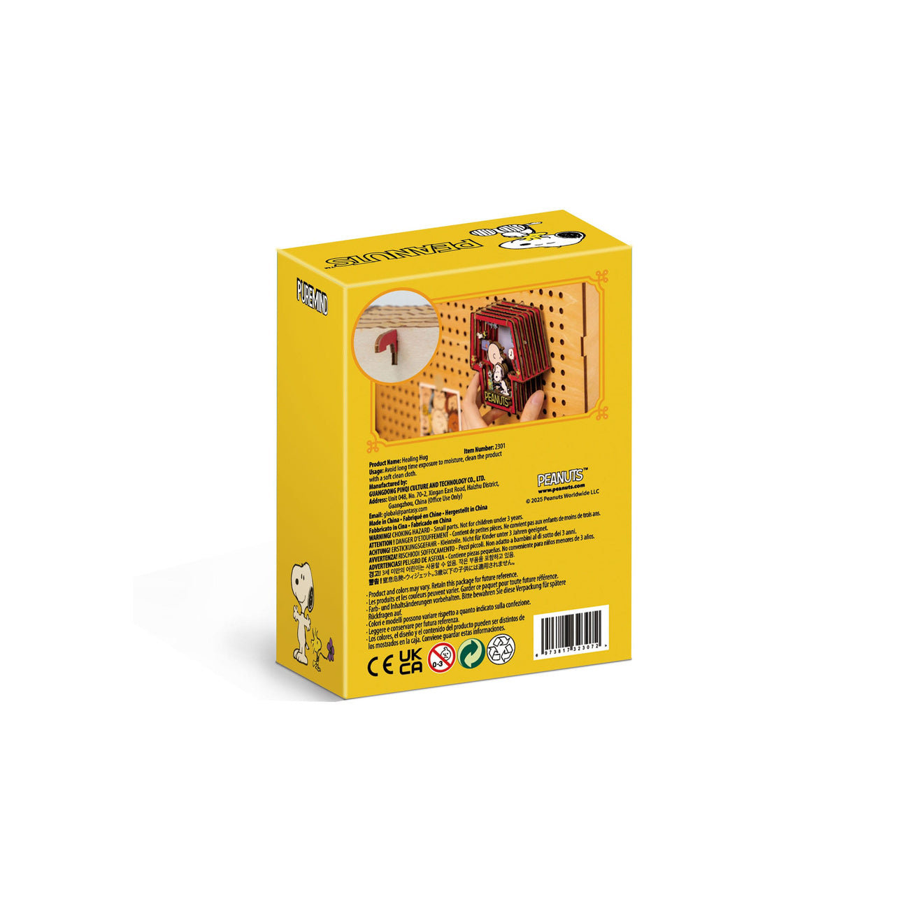 Imagen del producto The Peanuts Puremind Maqueta Wooden Theater Healing Hug