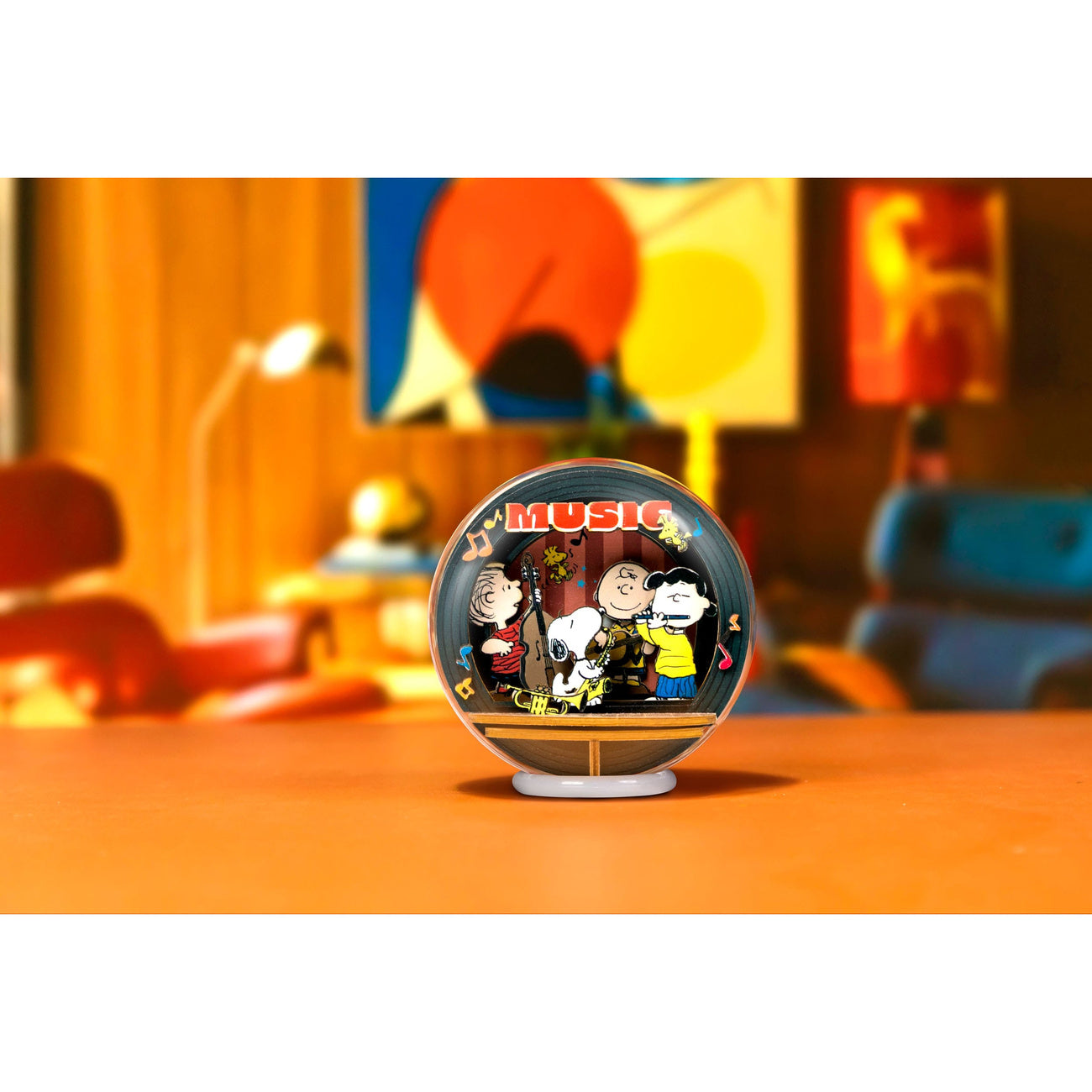 Imagen del producto Peanuts Puremind Maqueta Wooden Theater Globe Night of Music