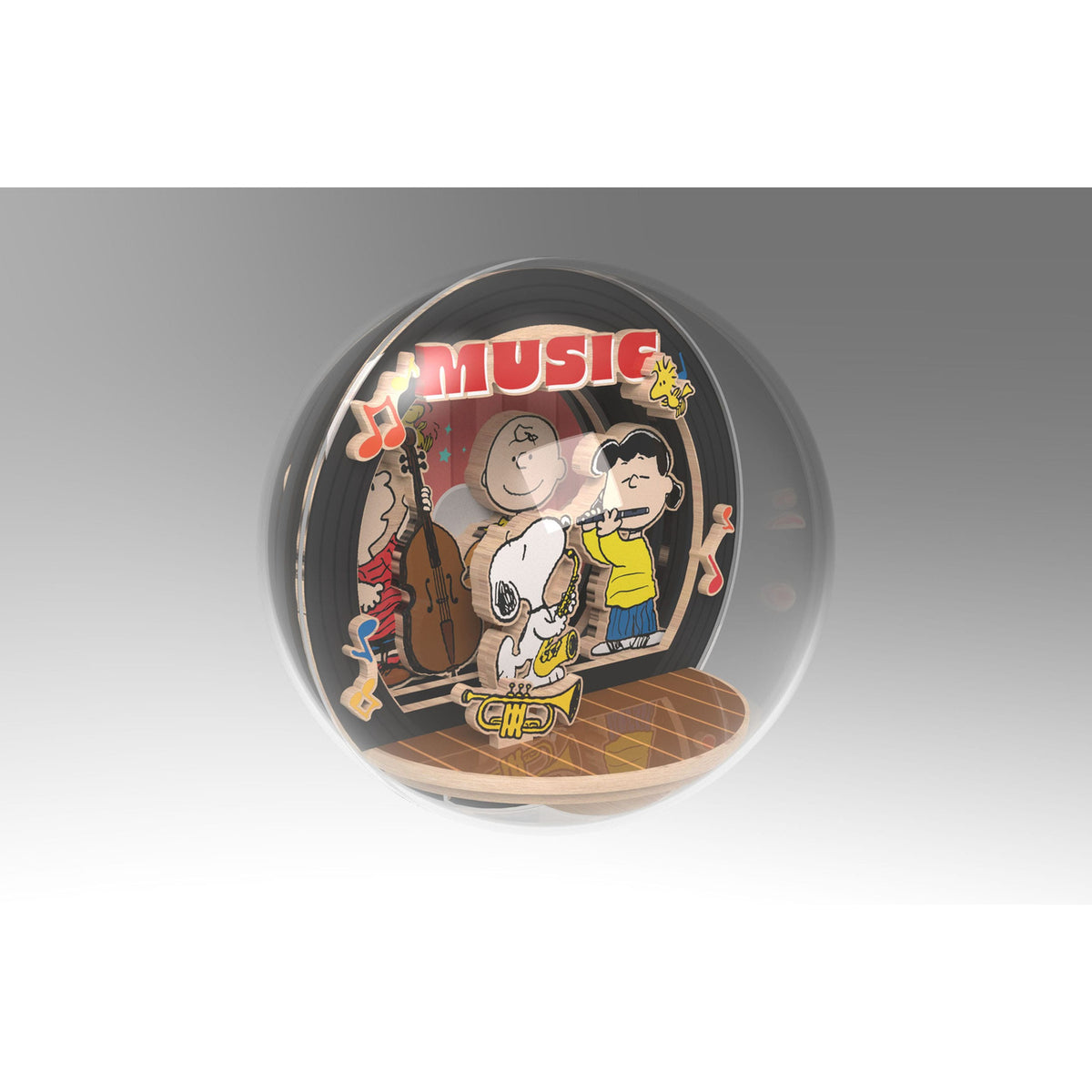 Imagen del producto Peanuts Puremind Maqueta Wooden Theater Globe Night of Music