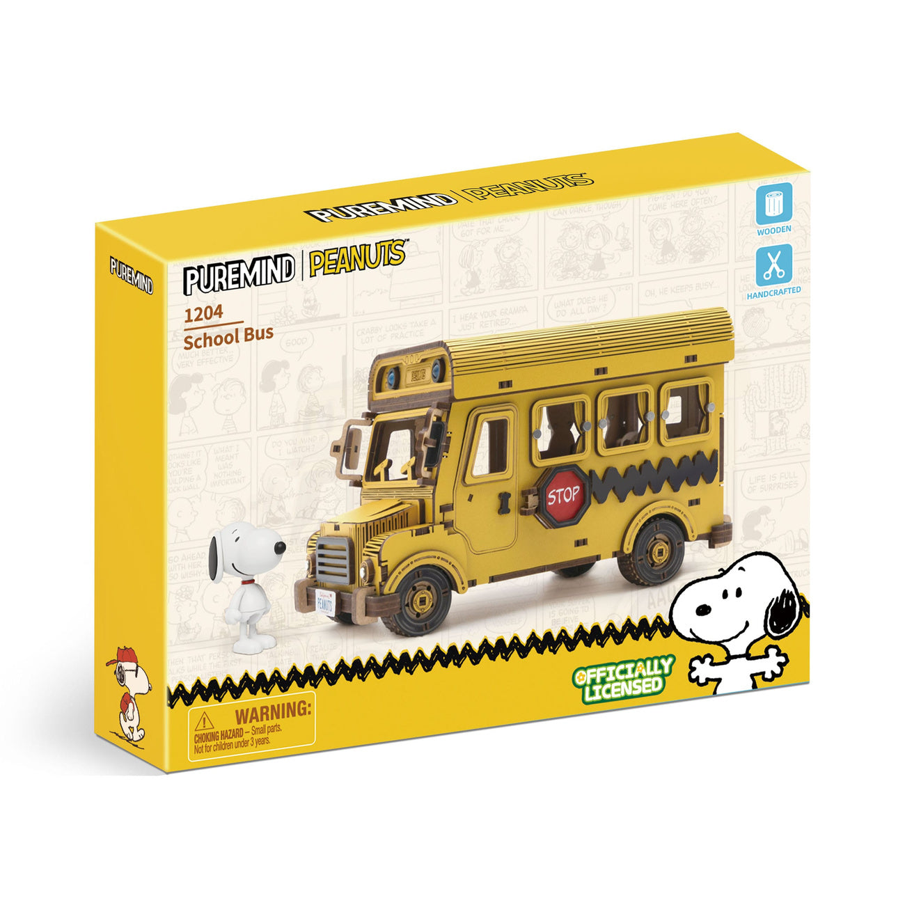 Imagen del producto Peanuts Puremind Set de Construcción School Bus
